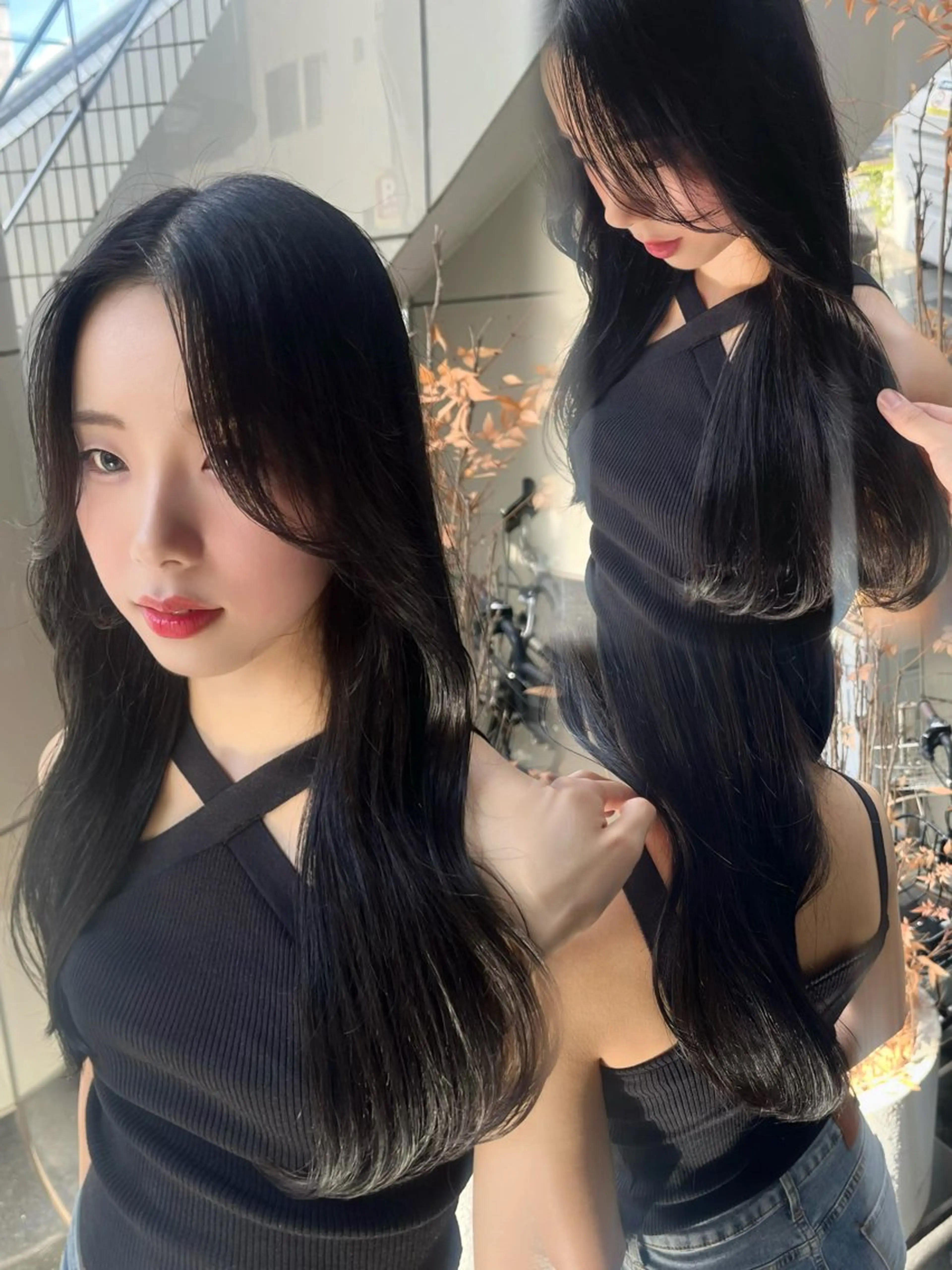 ロング 韓国風ヘア レイヤーカット おくれ毛 韓国レイヤー ☁️🫧森ハリス誠一のヘアスタイル