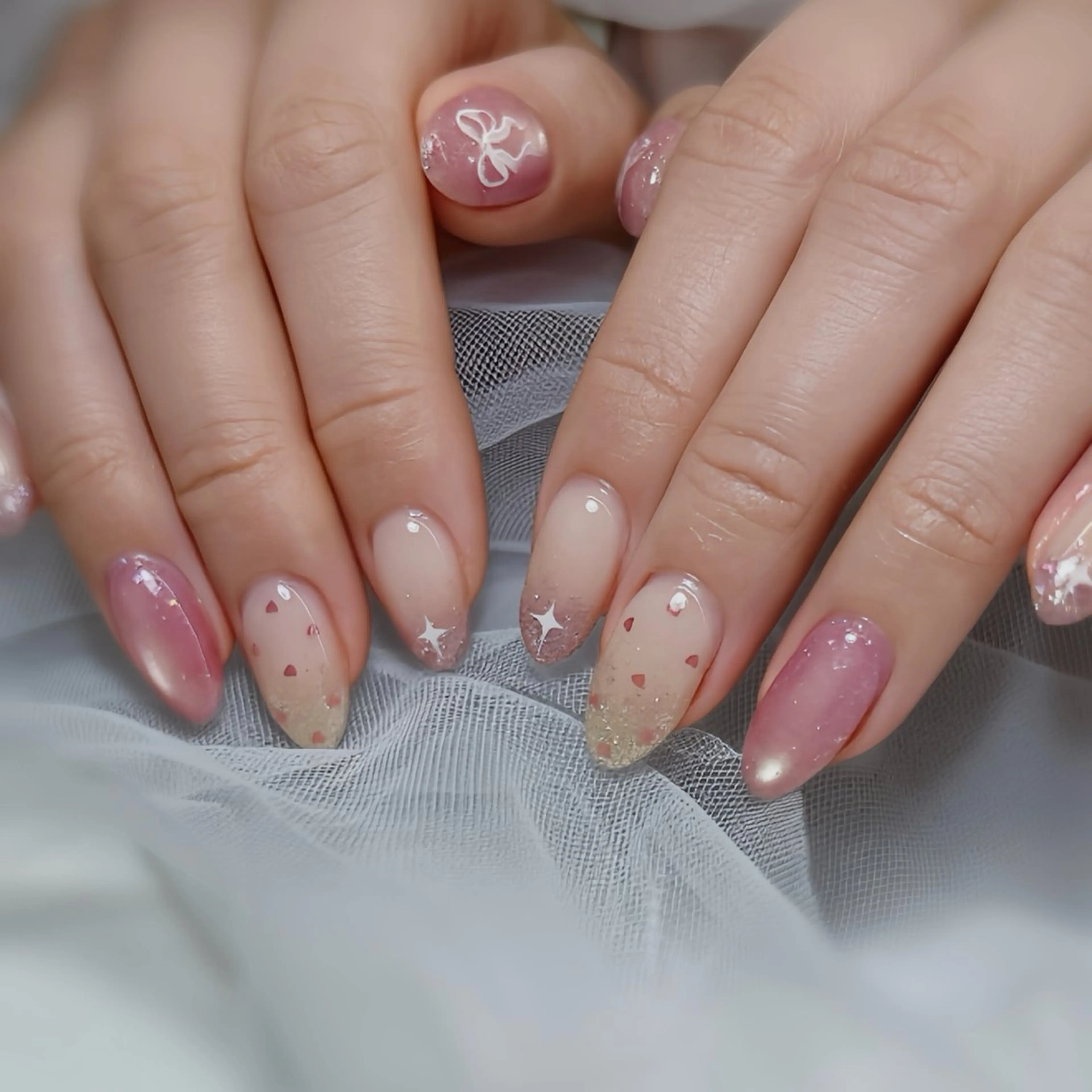 ネイル バレンタイン ハンドネイル RUi 🦋🕯️のネイルデザイン