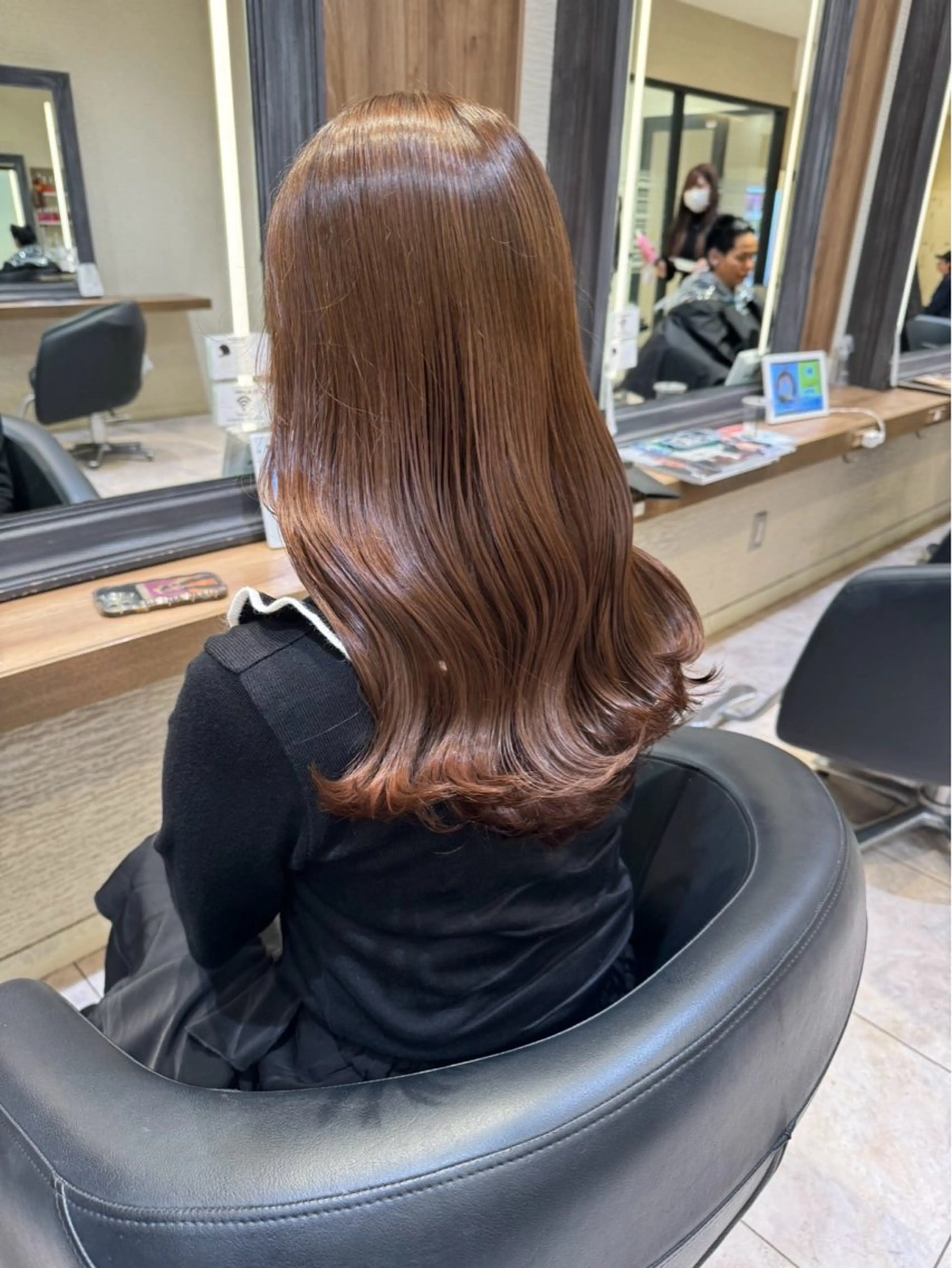 ロング カラー カット ヘアカラー 赤み消しカラー🌱 YUZUKI🫧のヘアスタイル