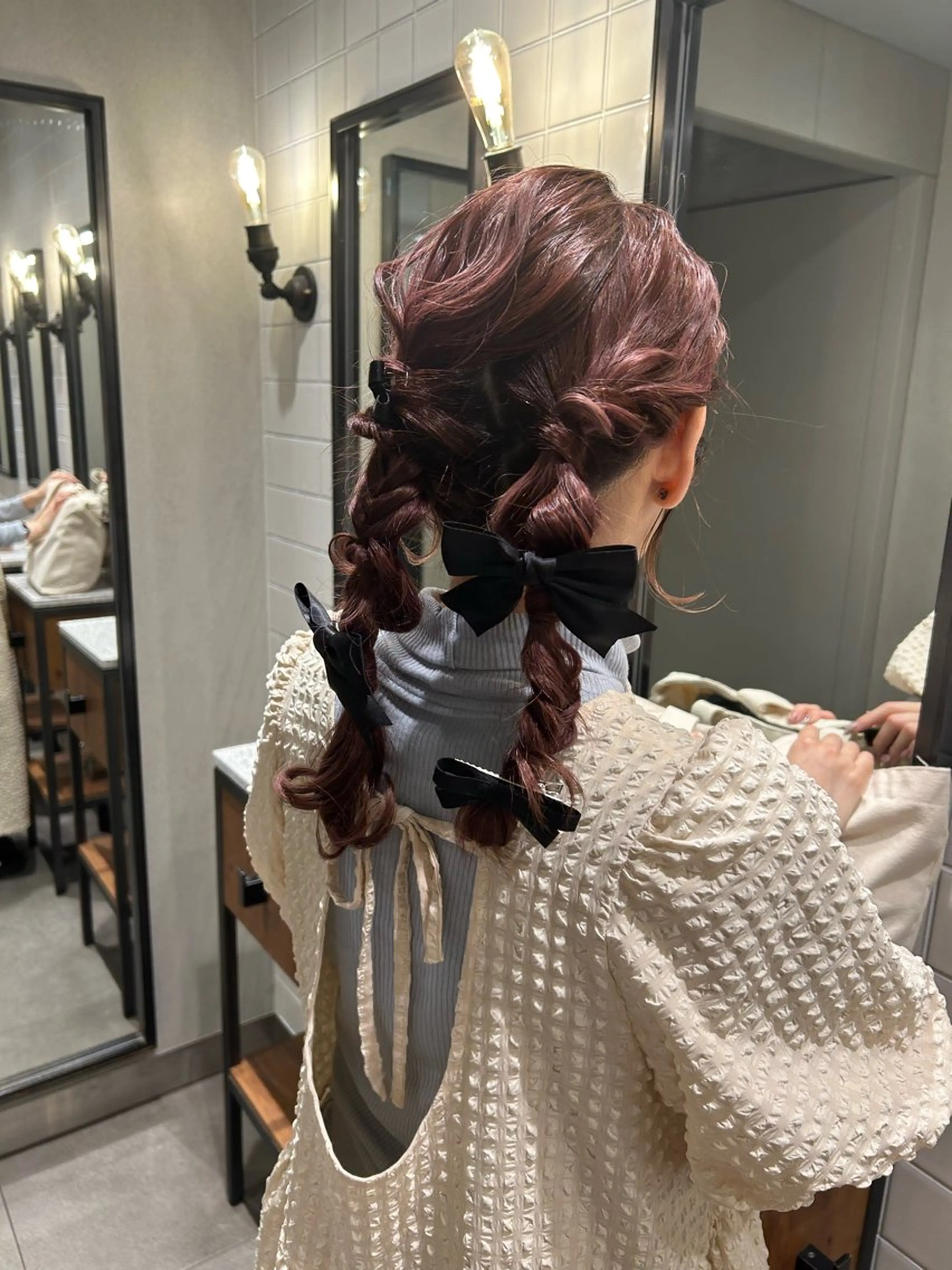 ロング ヘアアレンジ ナチュラル×色気パ ーマ 渋谷/マナミのヘアスタイル