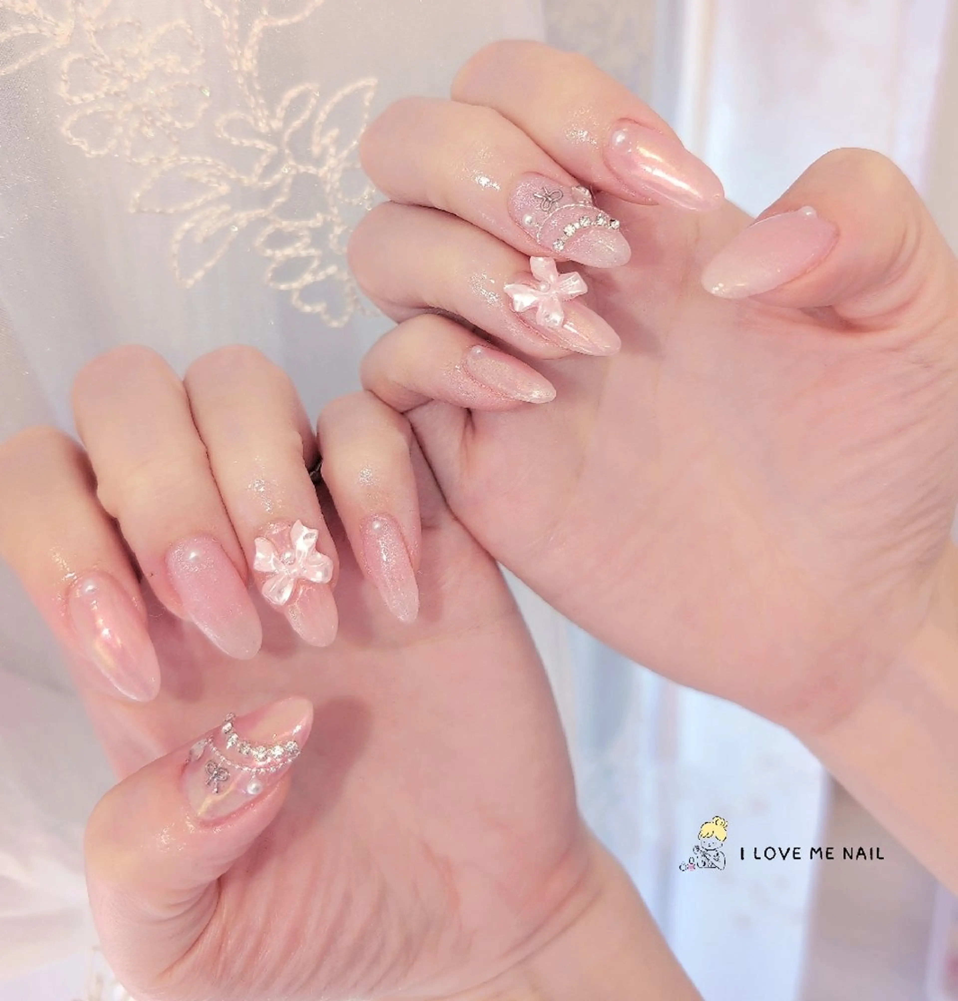 ネイル 長さ出し ジェルネイル 韓国ネイル マグネットネイル ニュアンスネイル ハンドネイル I LOVE ME NAIL.。.:*♡のネイルデザイン