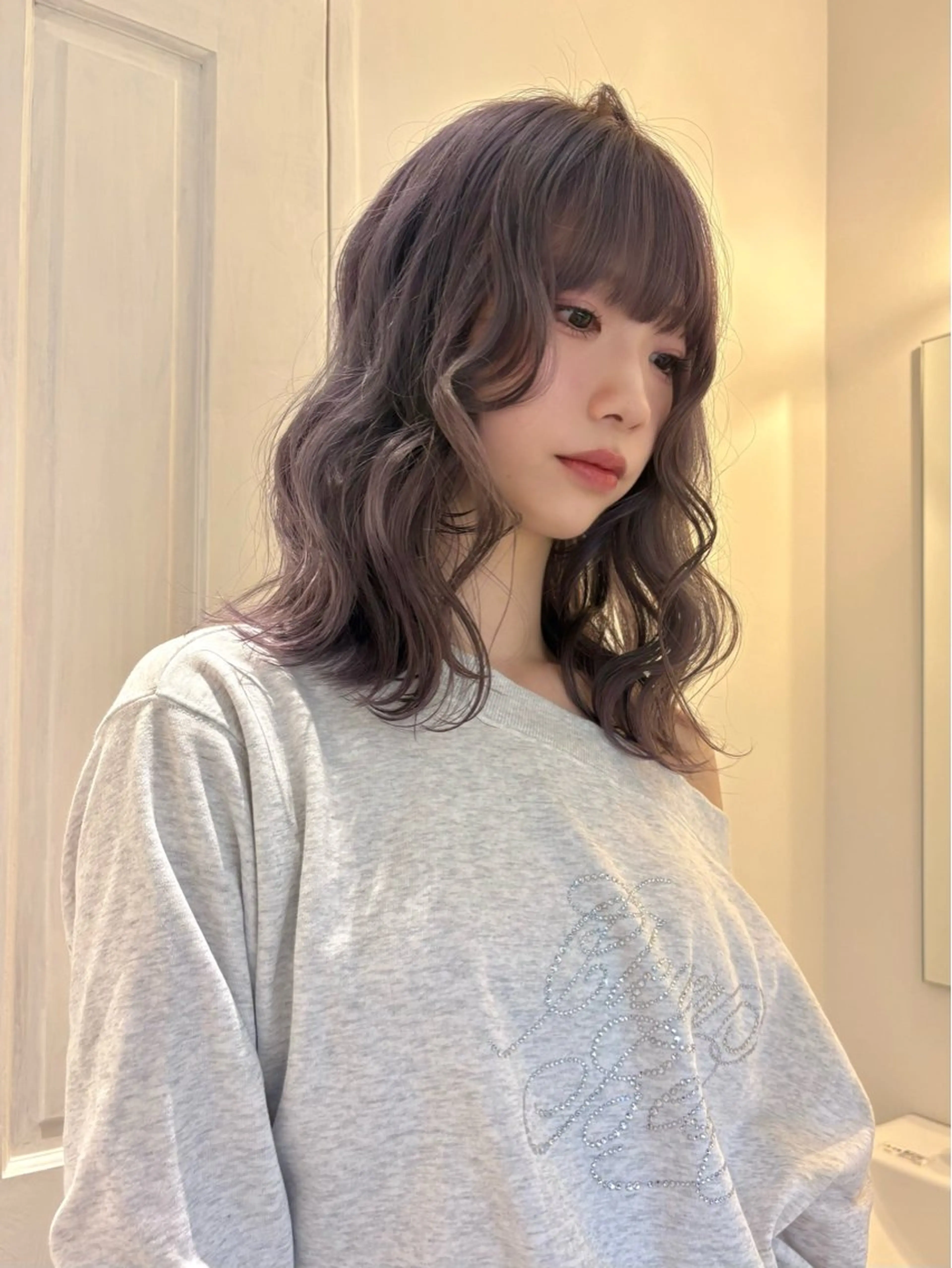 ミディアム Fev YUZUのヘアスタイル