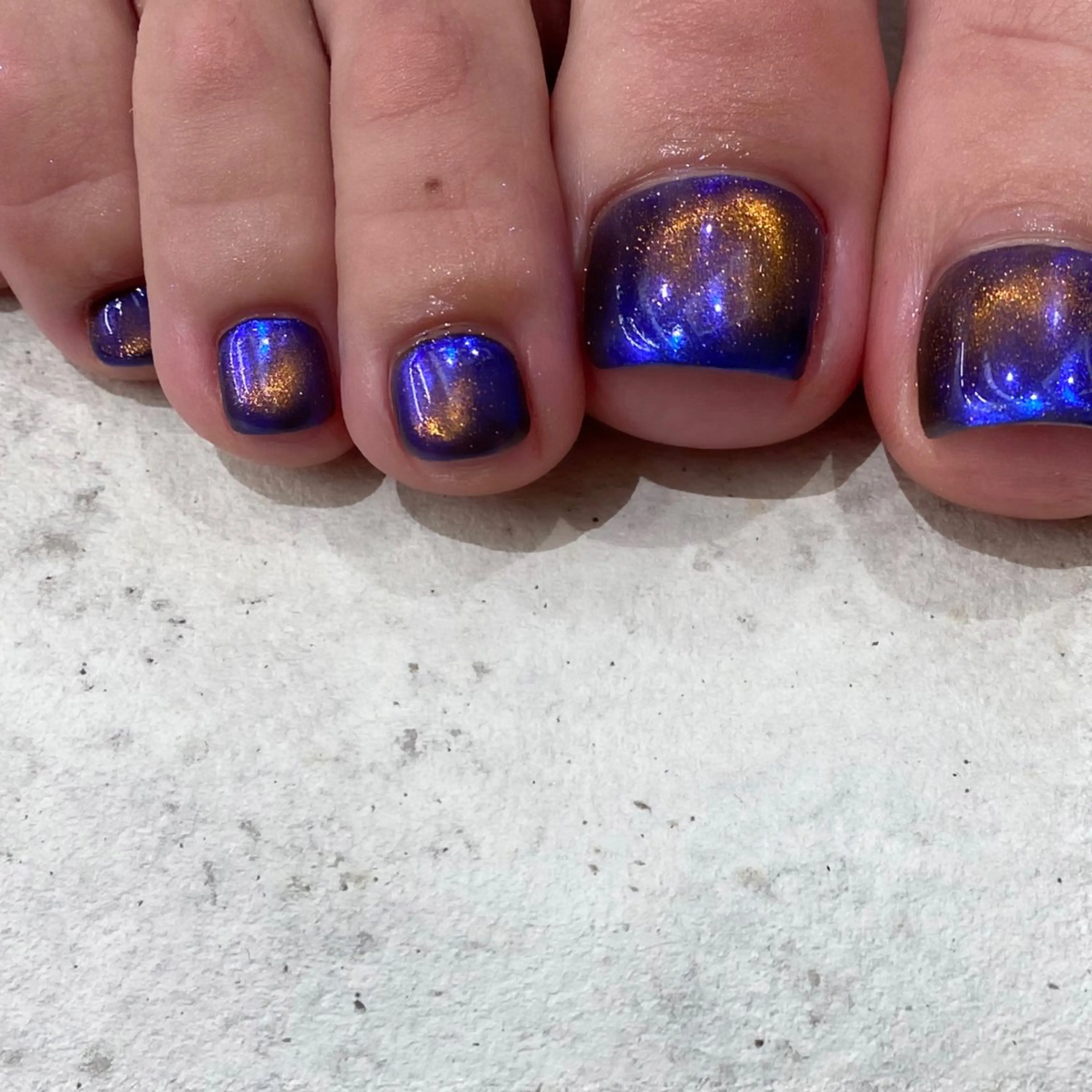 ネイル マグネットネイル フットネイル Yuriko Omi パラジェル/渋谷のネイルデザイン