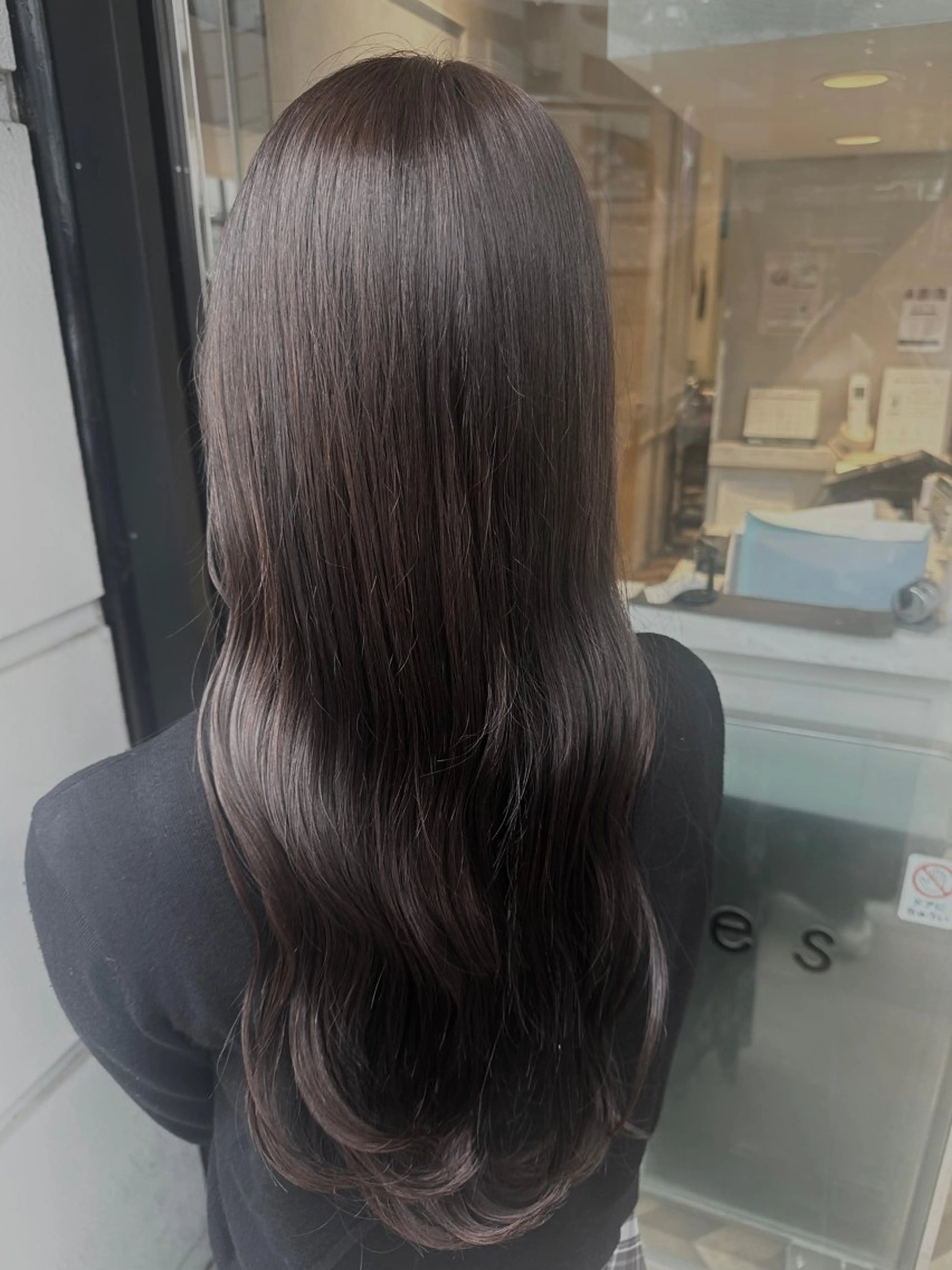 ロング カラー グレージュ ラベンダーカラー ラベンダーグレージュ ラベンダーグレー 🌿MIYAGI ERI🧸のヘアスタイル