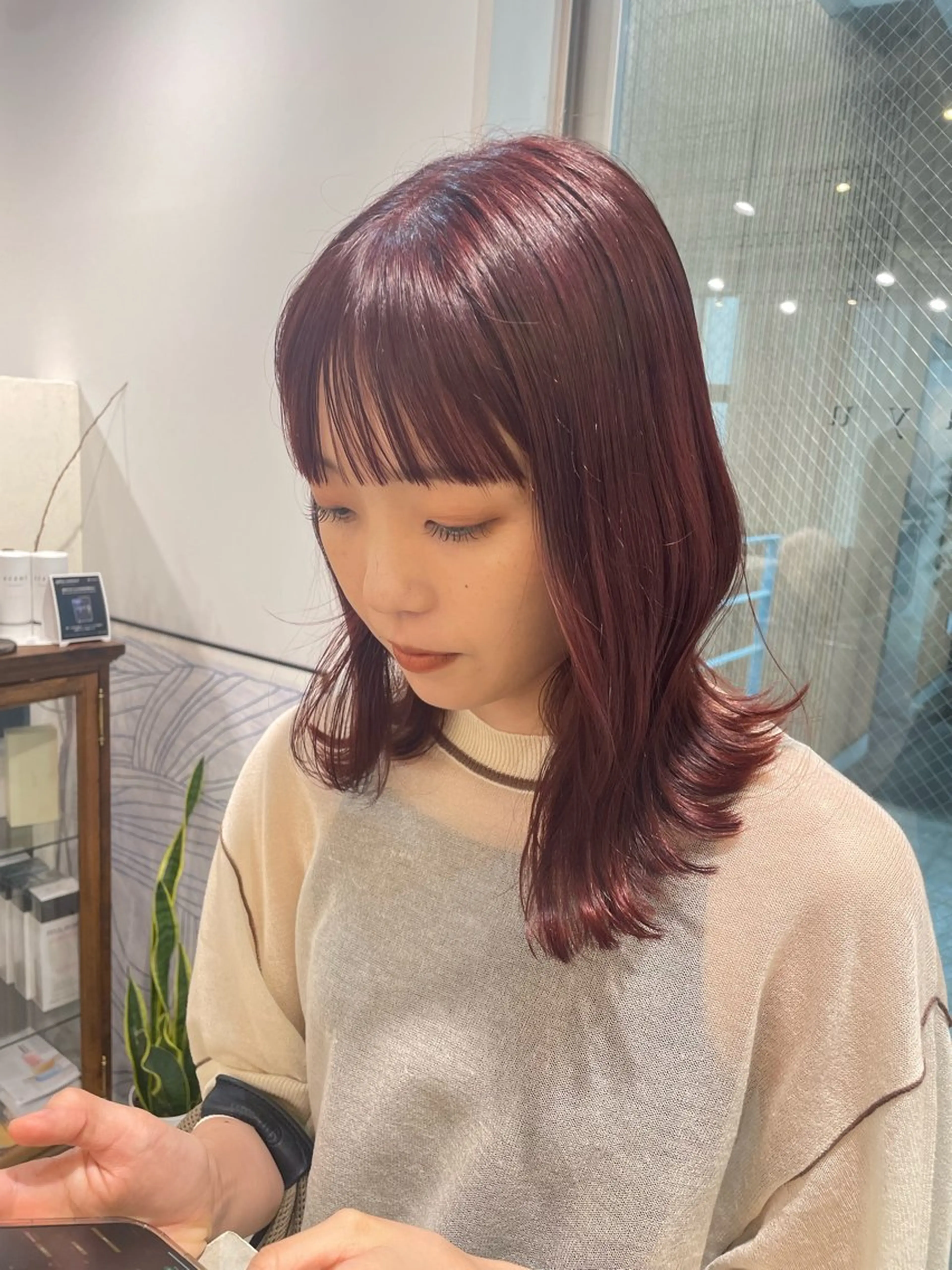 セミロング カラー ♡kyoka /  uyu♡のヘアスタイル