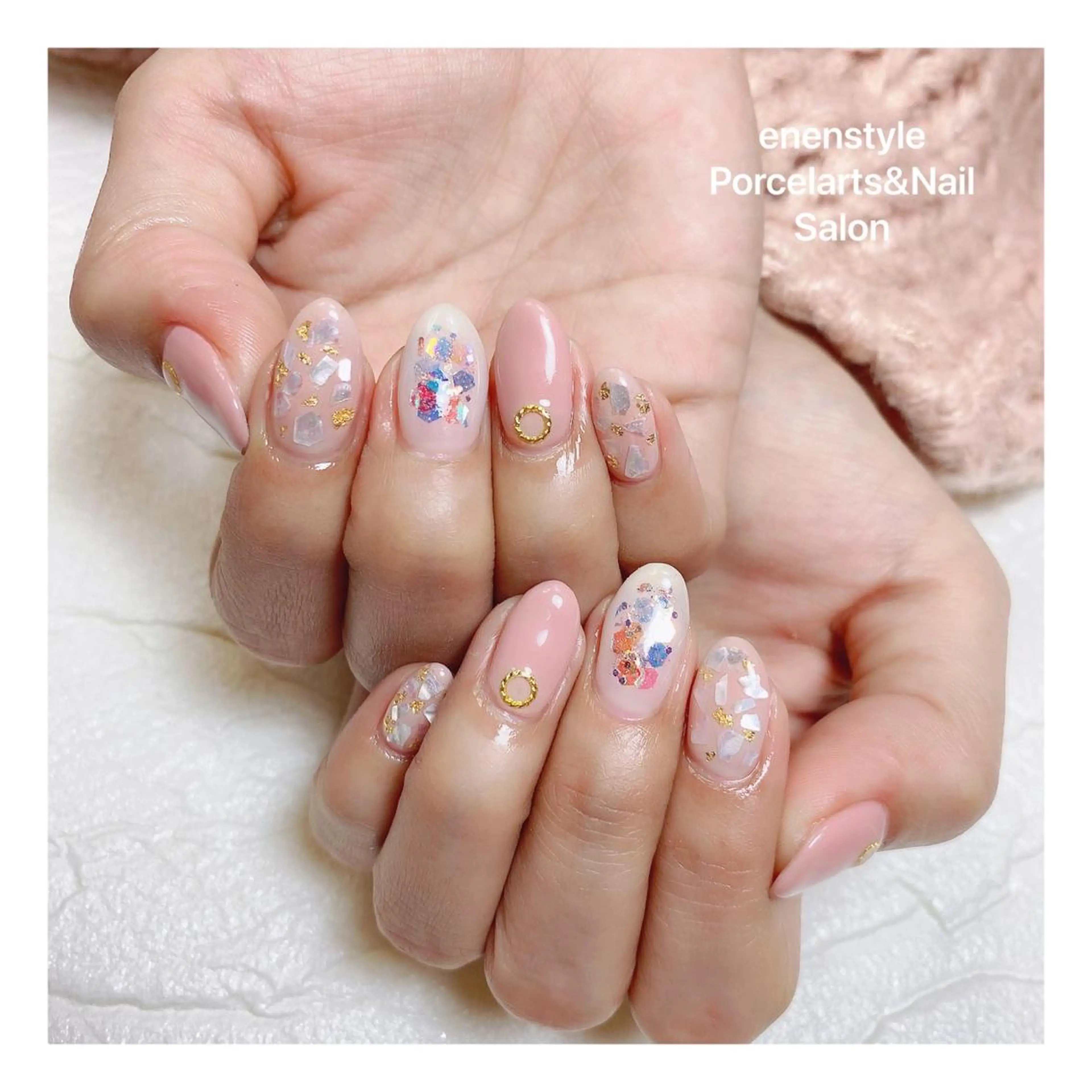 ミディアム ネイル ハンドネイル 👑enen style👑のネイルデザイン