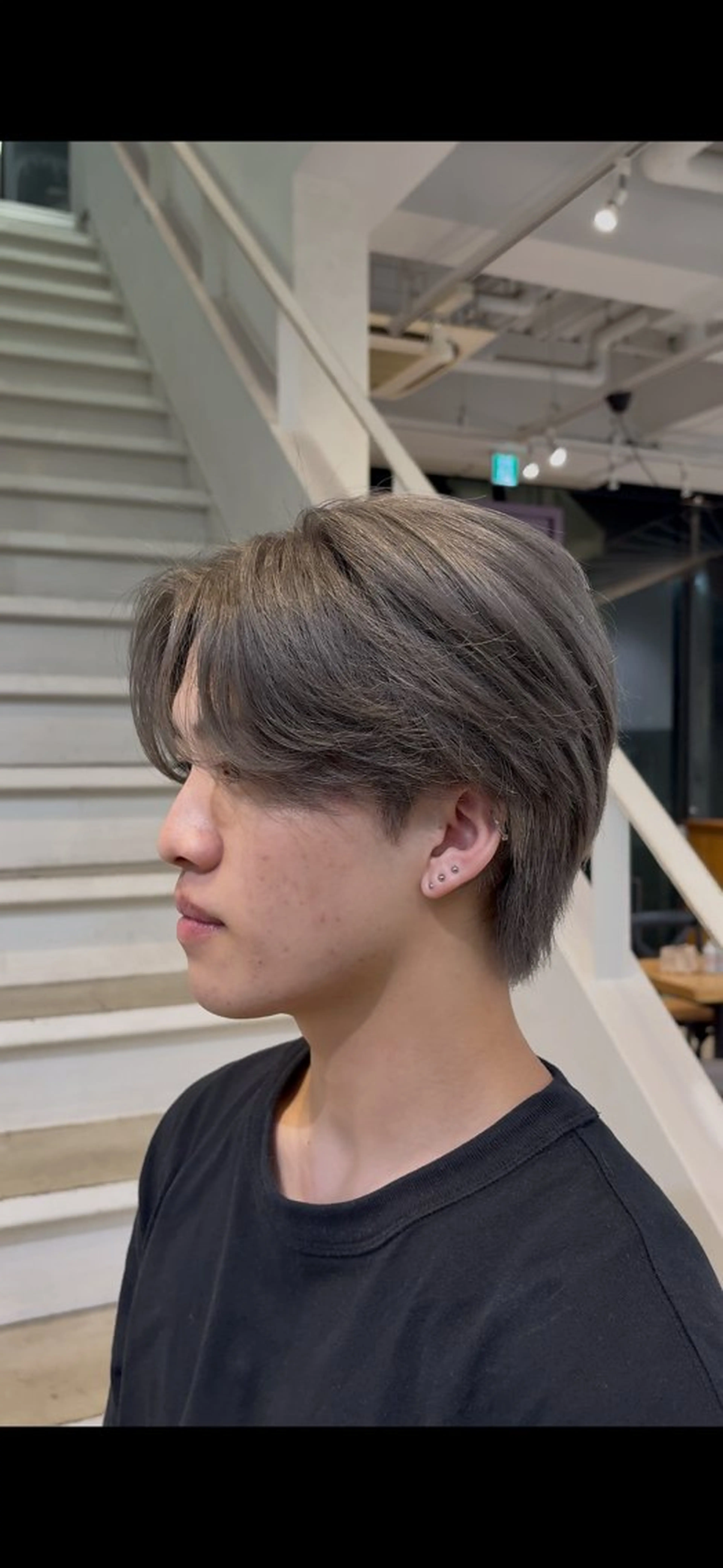 カラー グレージュ 艶髪 髪質改善カラー ふうとのヘアスタイル