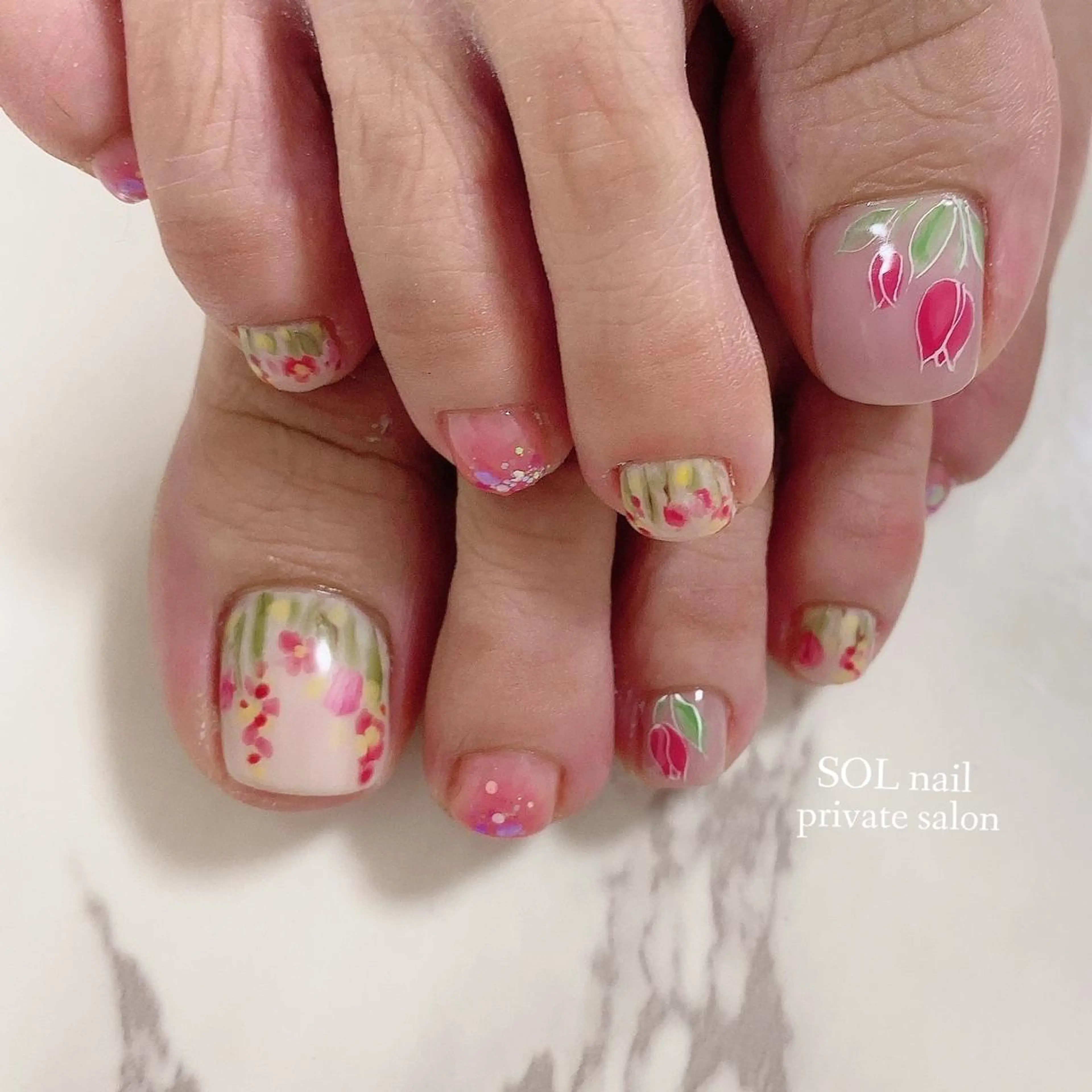 ネイル フットネイル SOL NAILのネイルデザイン