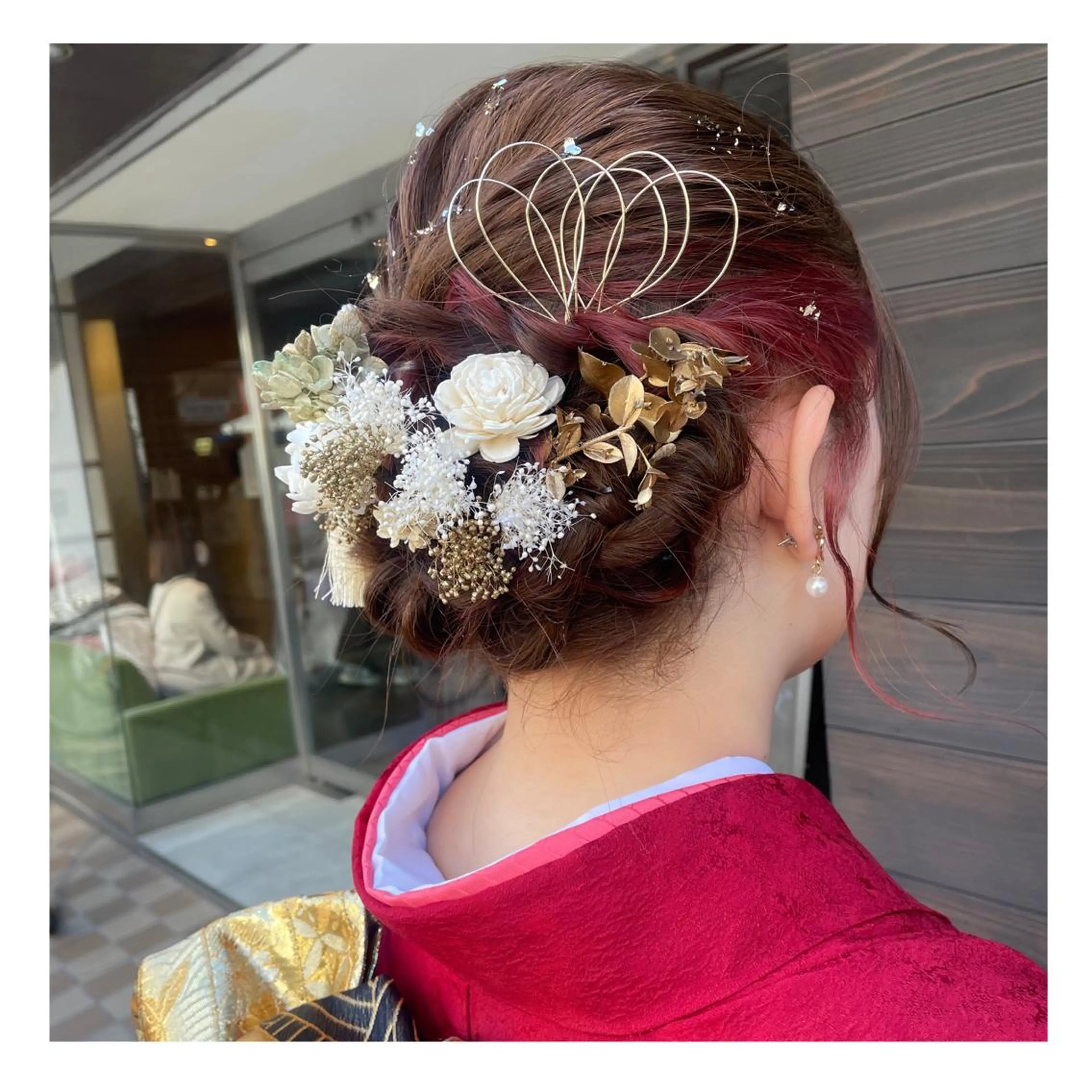 ヘアアレンジ 結婚式・ブライダル ❁⃘ ち だ り さ ❁⃘のヘアスタイル