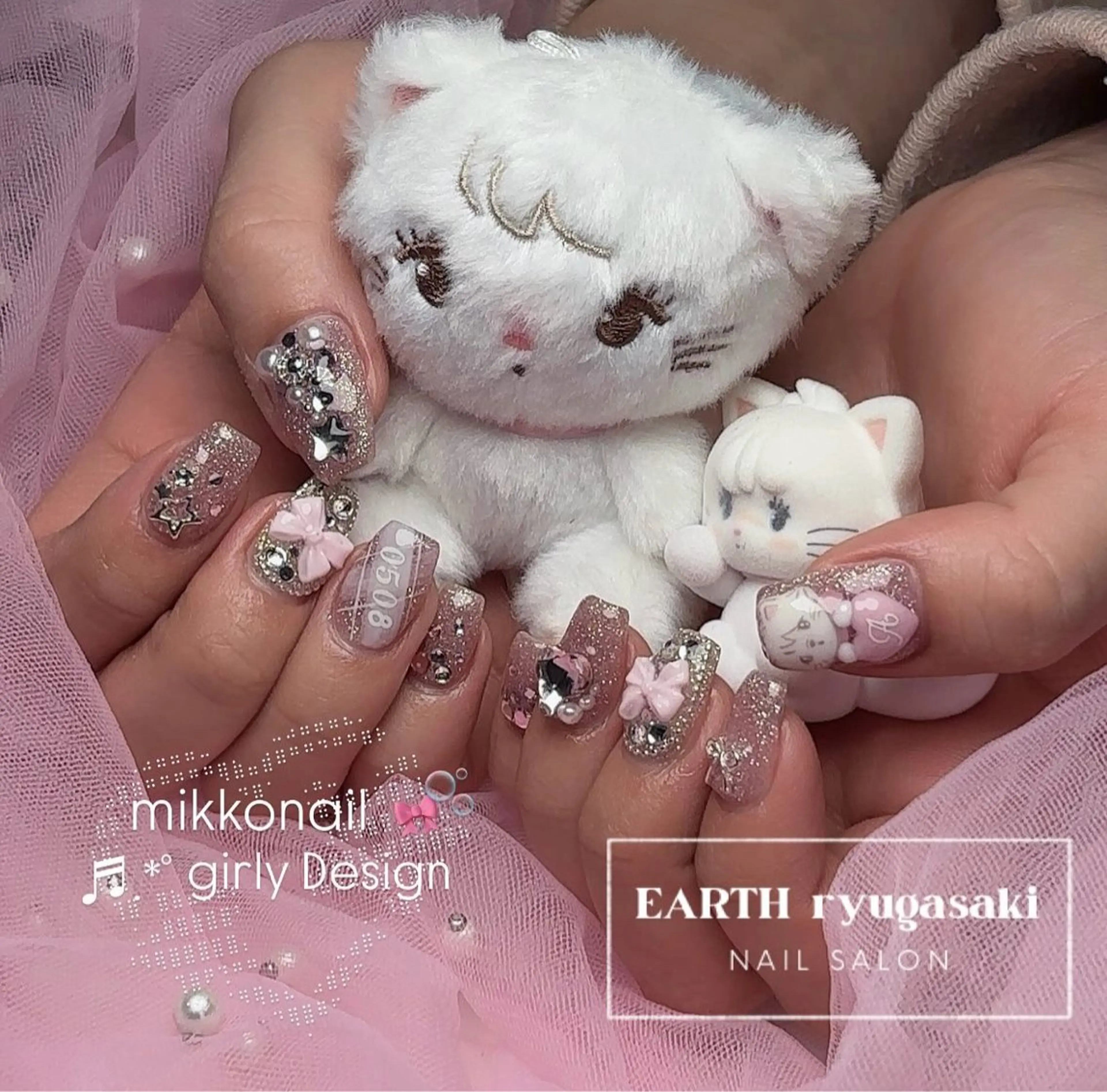 ネイル hair&make EARTH coiffure beaute 龍ケ崎店所属・tomita ayakaのネイルデザイン