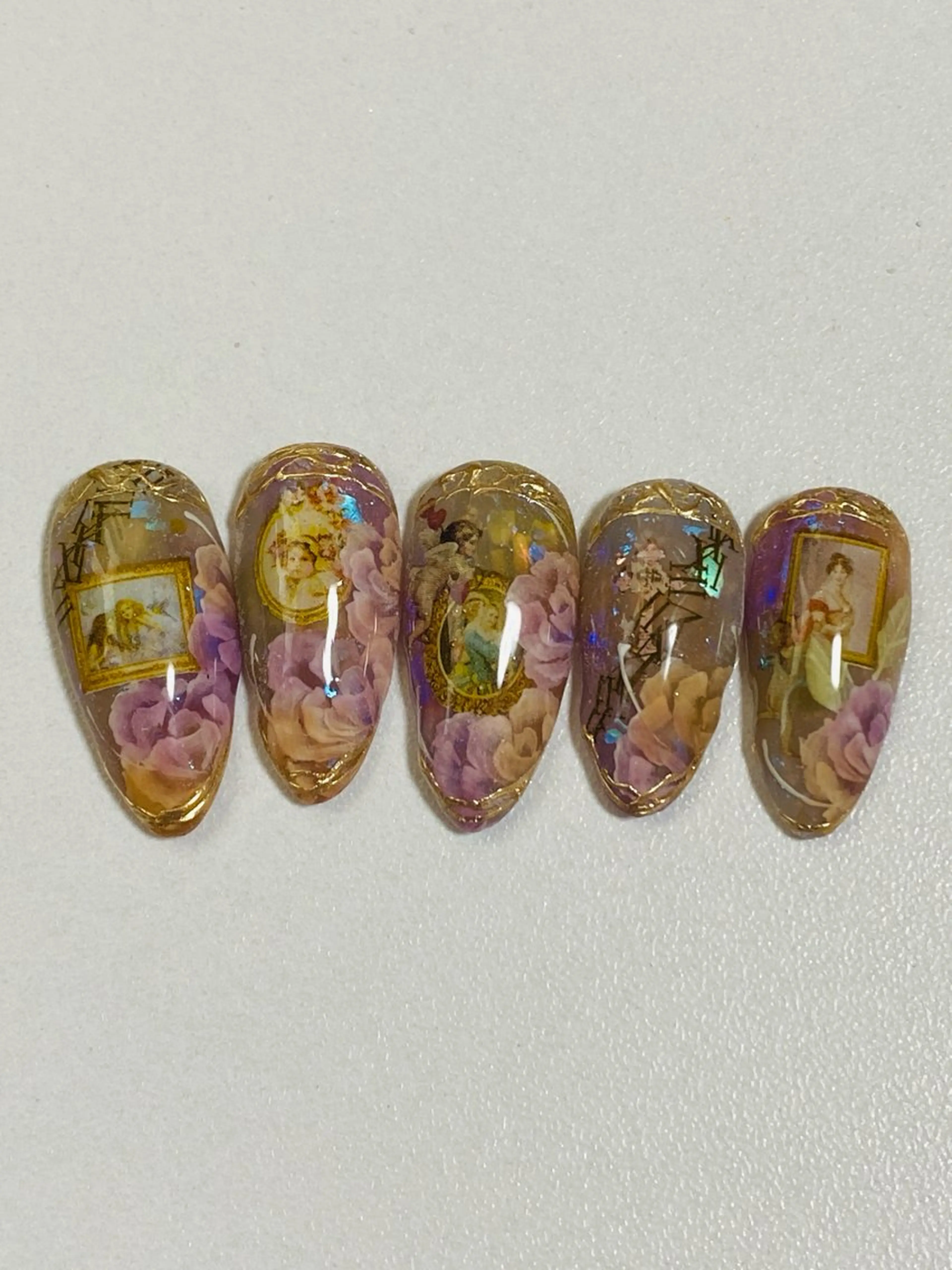 ネイル フラワーネイル 自宅ネイルサロン ♦️nuance♦️のネイルデザイン