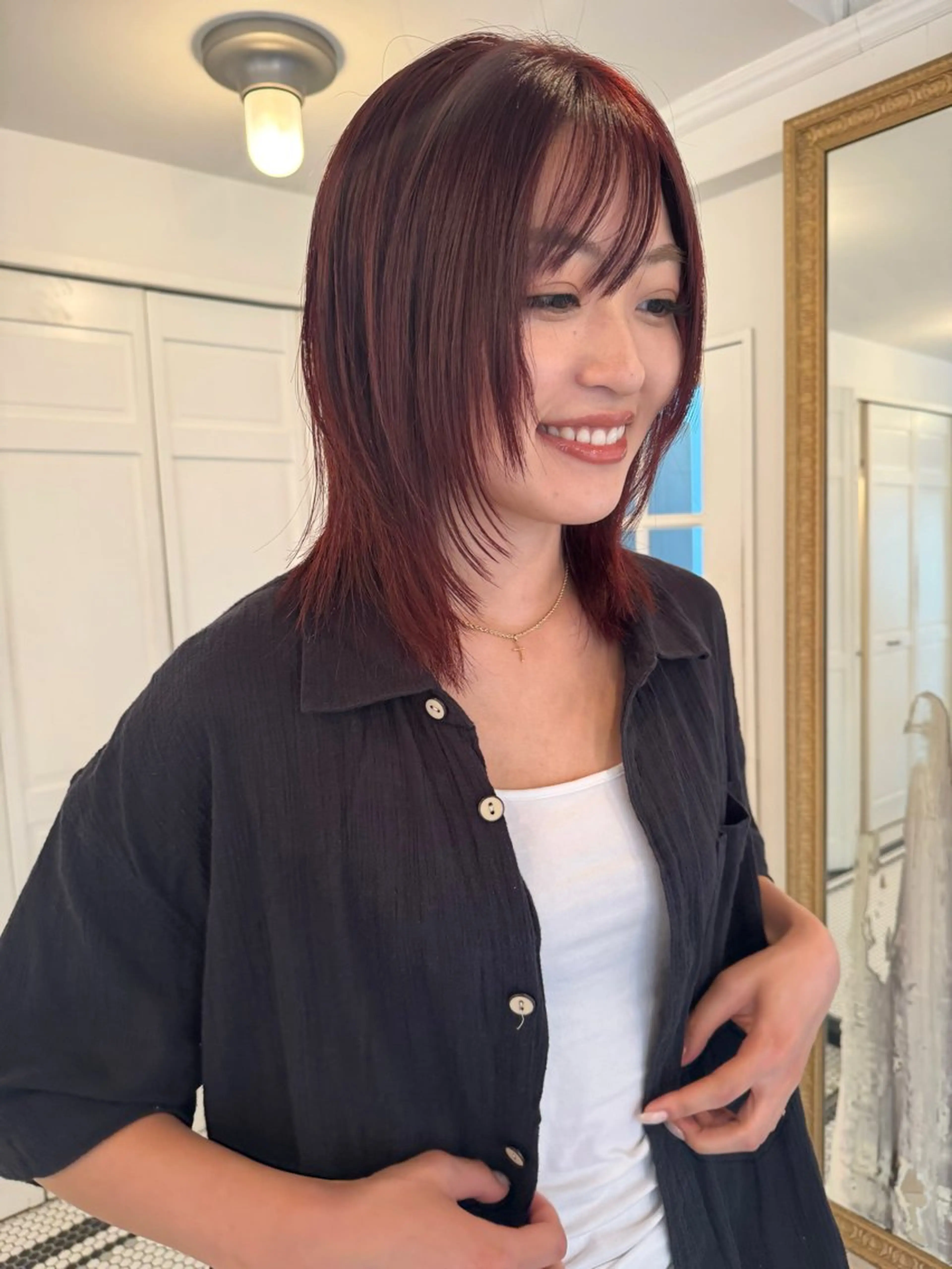 カラー カット ヘアカラー ブリーチカラー🎀 韓国風/寺門美優のヘアスタイル