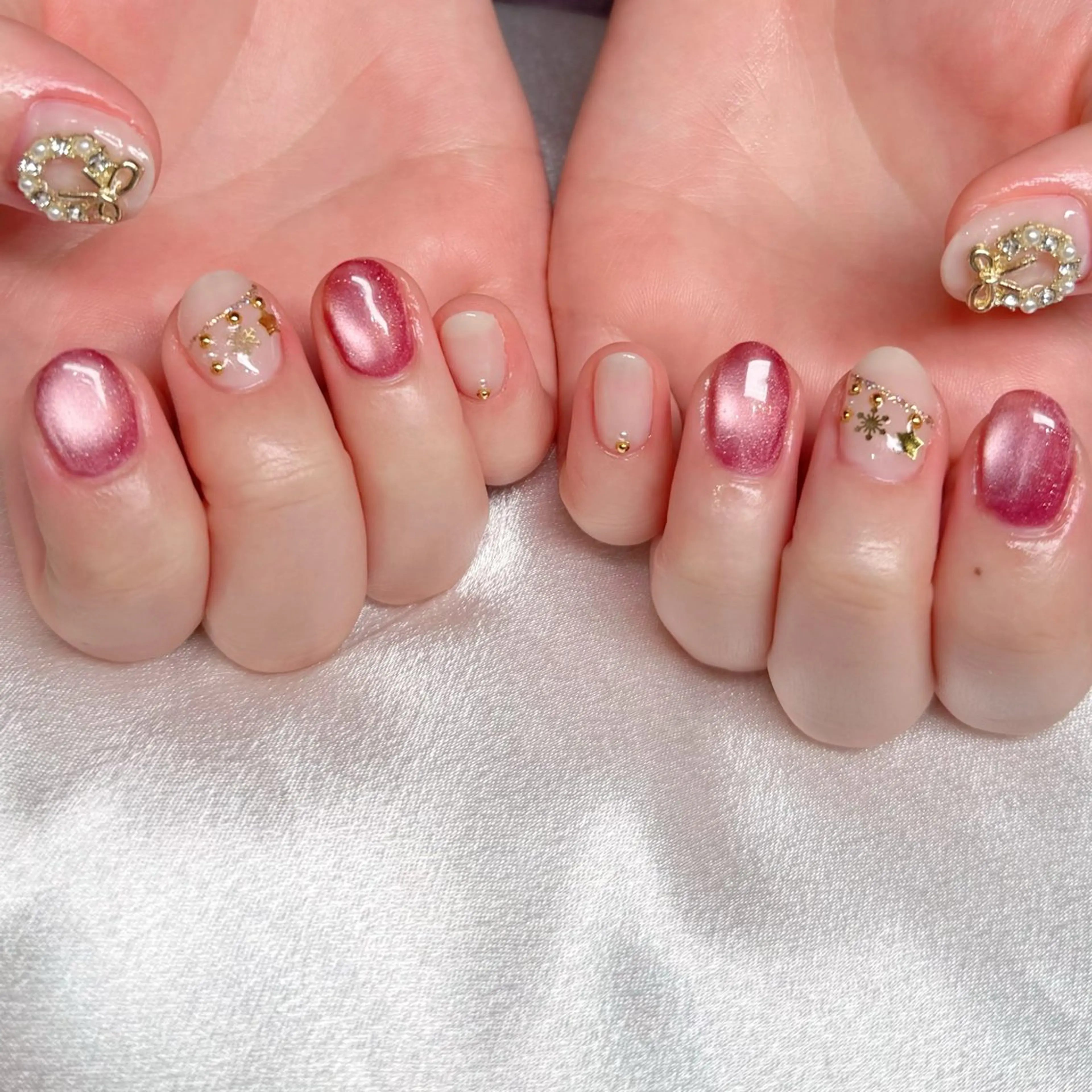 ネイル ハンドネイル mau🩵nail 堺筋本町｜心斎橋のネイルデザイン