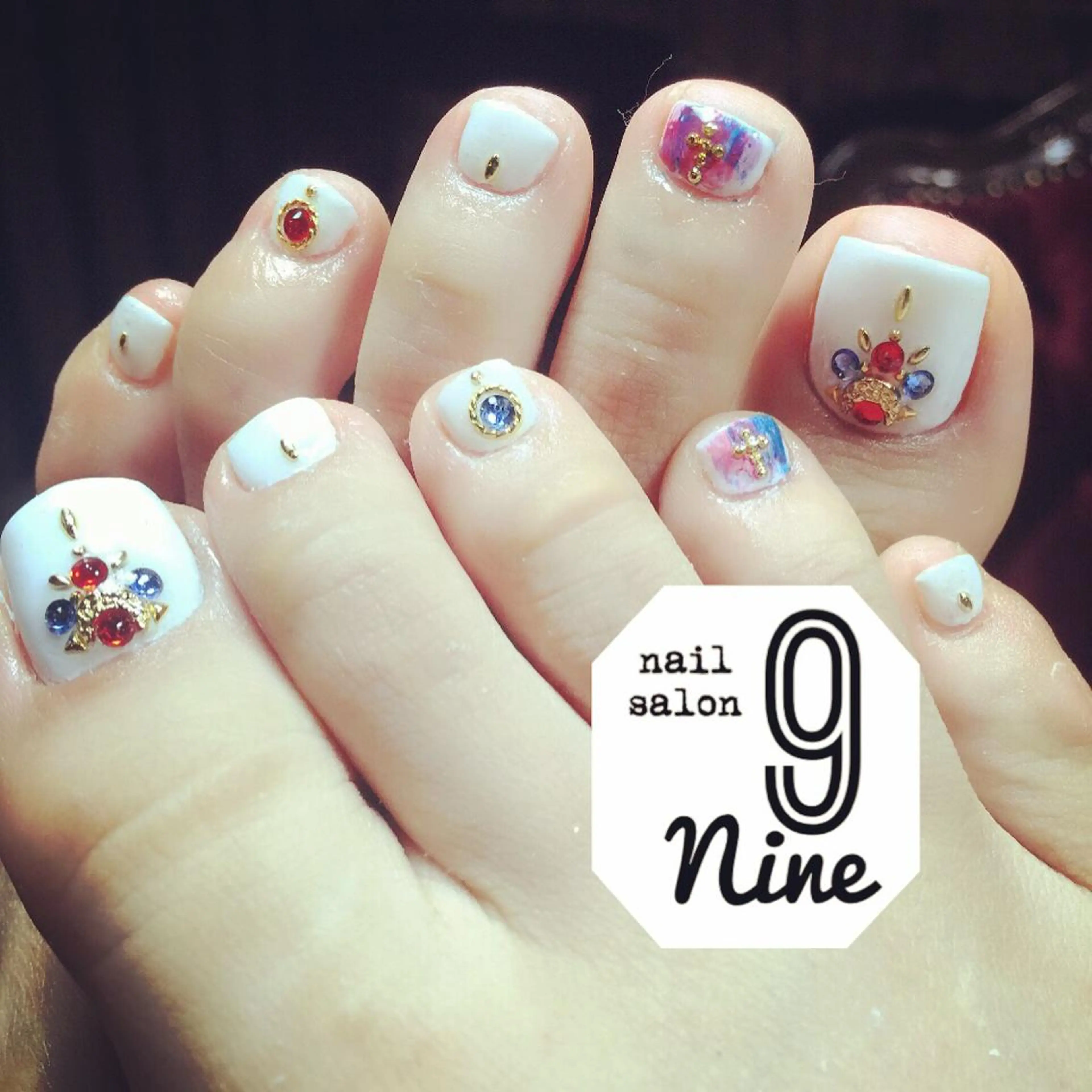 ネイル アートネイル フットネイル nail salon 9NINEのネイルデザイン