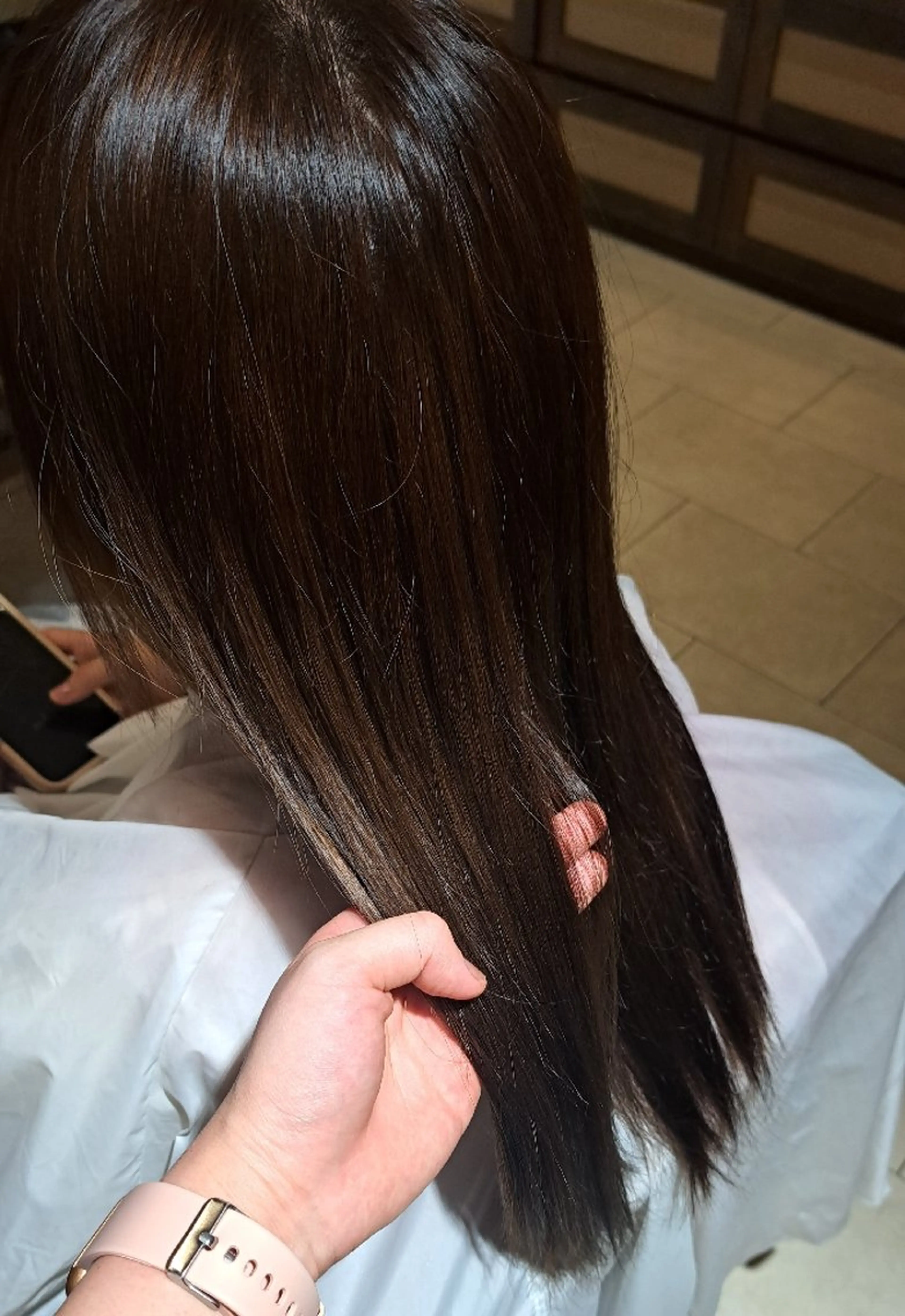 ロング カラー ベージュカラー ブリーチ 透明感カラー ヘアカラー HARUKA🤍🫧 カラーモデルのヘアスタイル