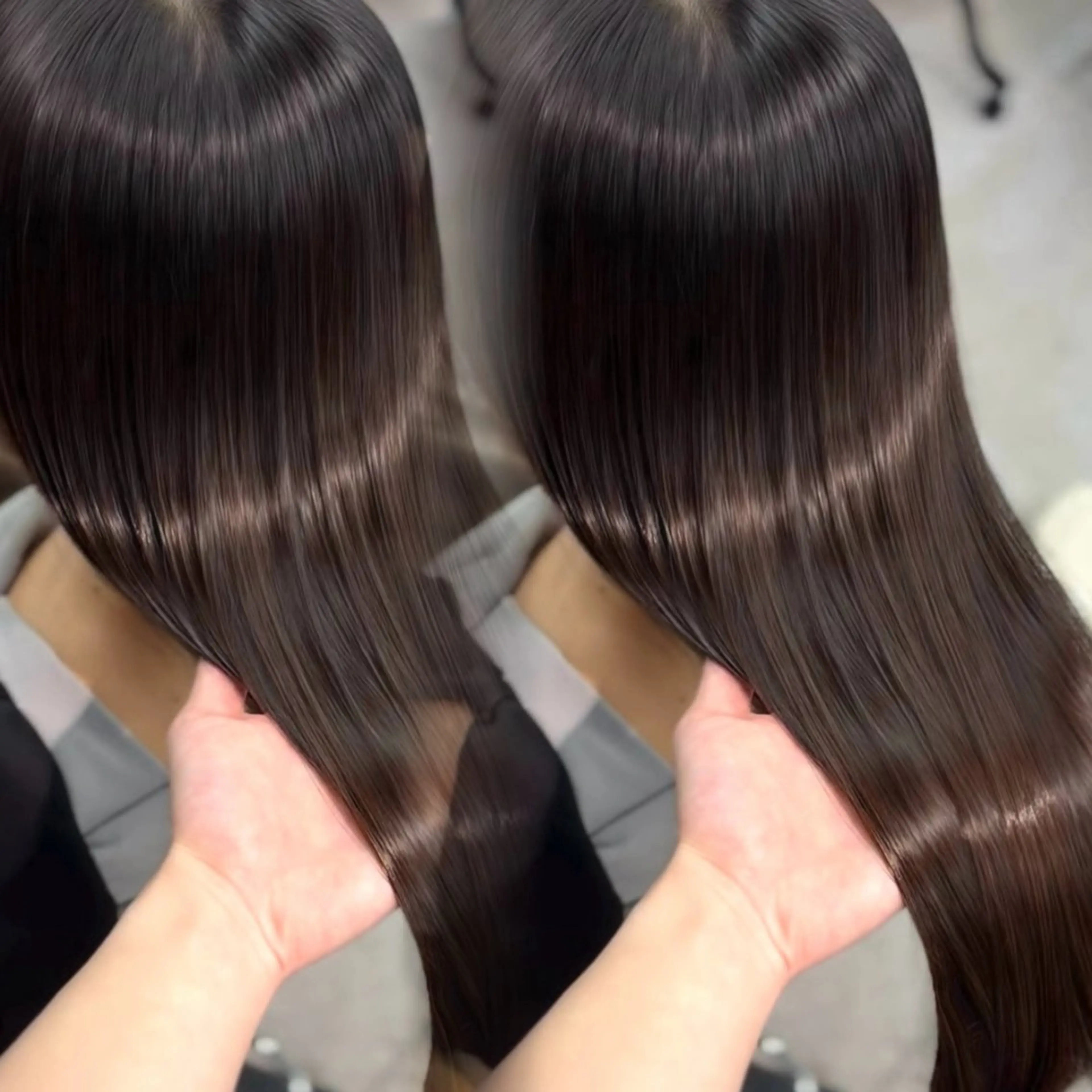 【🏆平日限定クーポン🏆】似合わせカット＋髪質改善カラー＋髪質改善ヘアエステ ハイプレミアムコース💆の写真