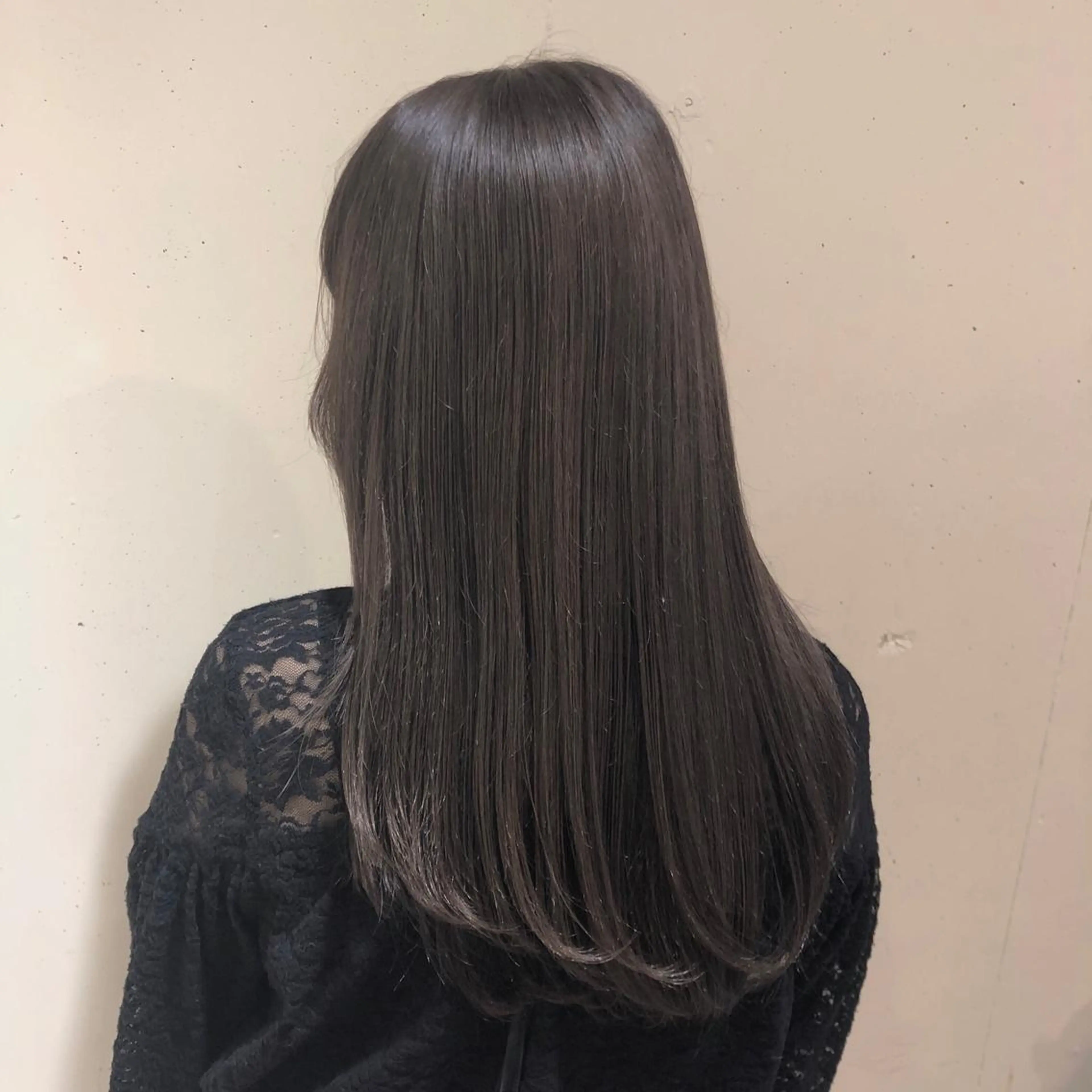 セミロング カラー パーマ ヘアアレンジ バレイヤージュ ブリーチ ショコラグレージュ 透明感カラー グラデーションカラー 【ツヤ髪美容師】 ツダケイスケのヘアスタイル