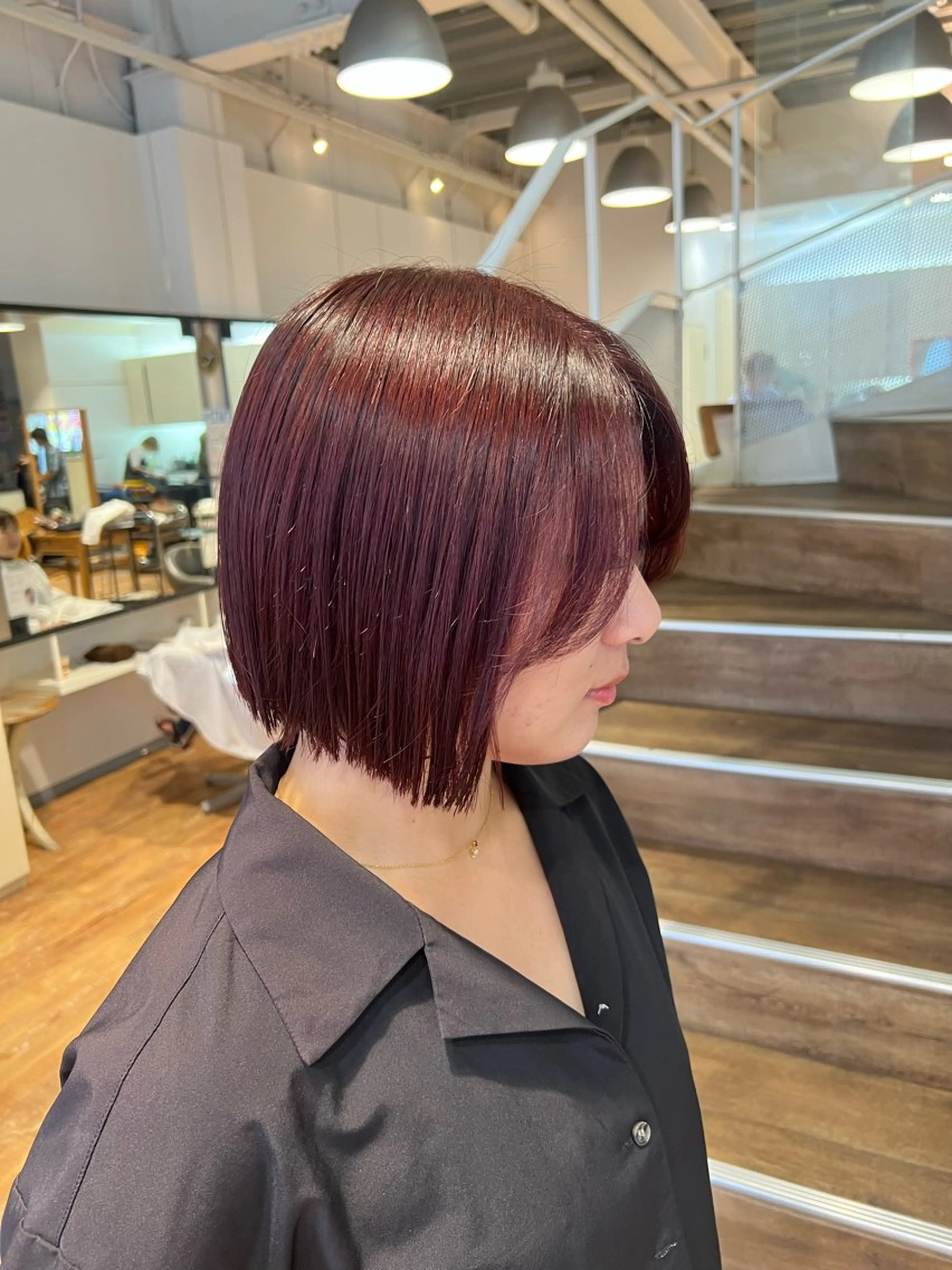 カラー ダブルカラー レッドカラー ヘアカラー インナーカラー♡ Nanakoのヘアスタイル