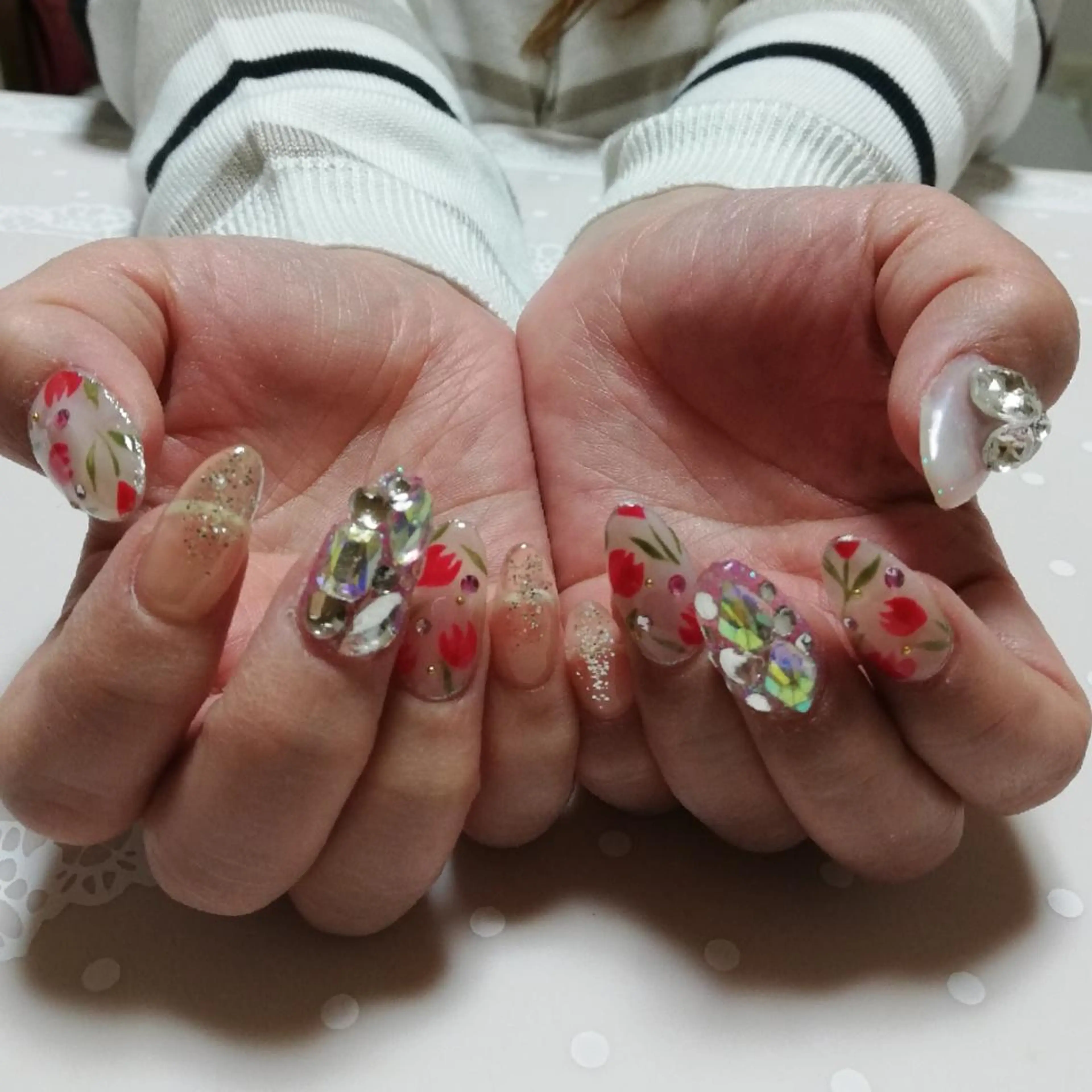 ネイル スカルプネイル 春ネイル ネイル junkoのネイルデザイン