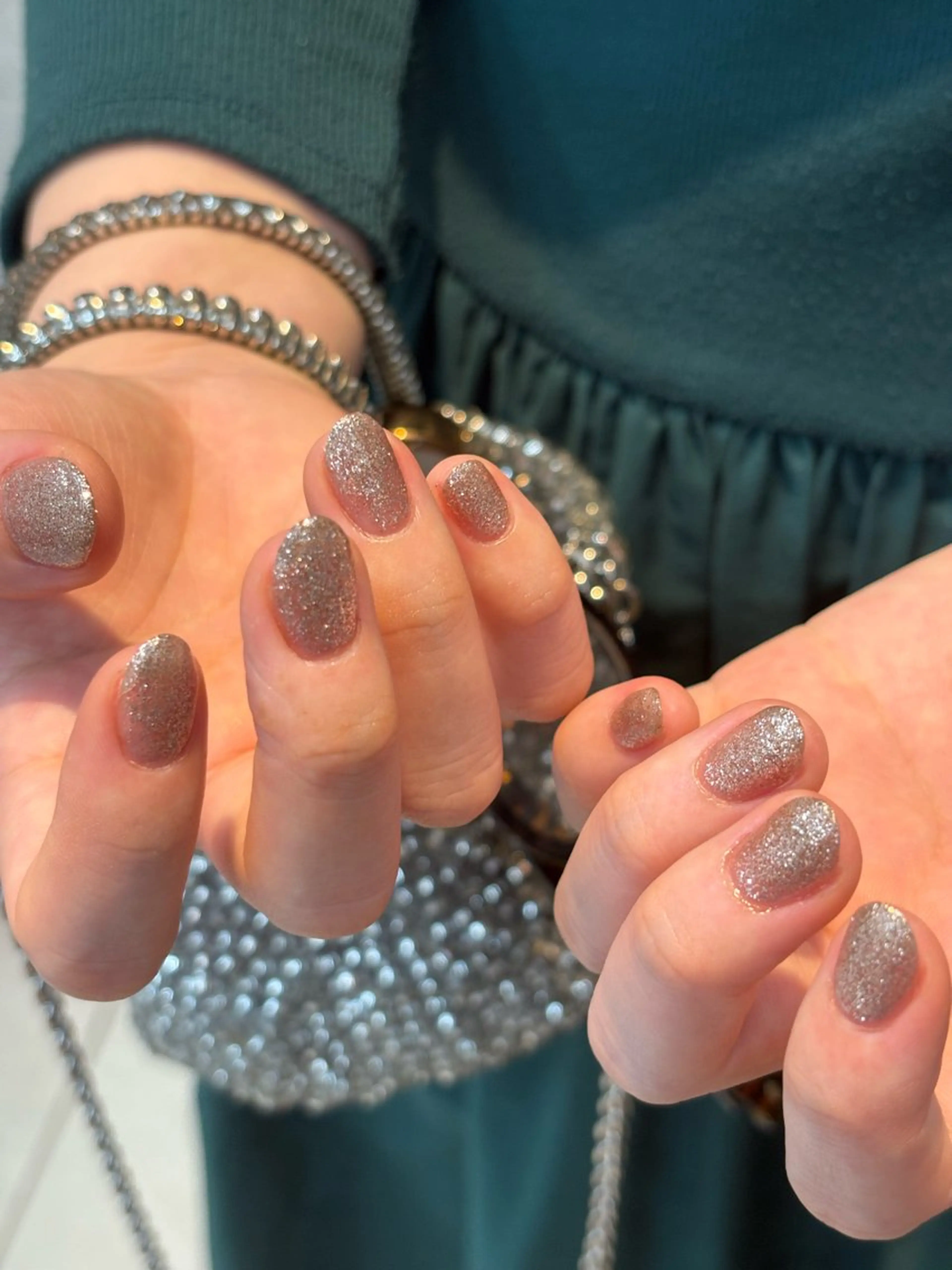 ネイル キラキラネイル ラメ(グリッター) ハンドネイル DEE hisaya erika.Kのネイルデザイン