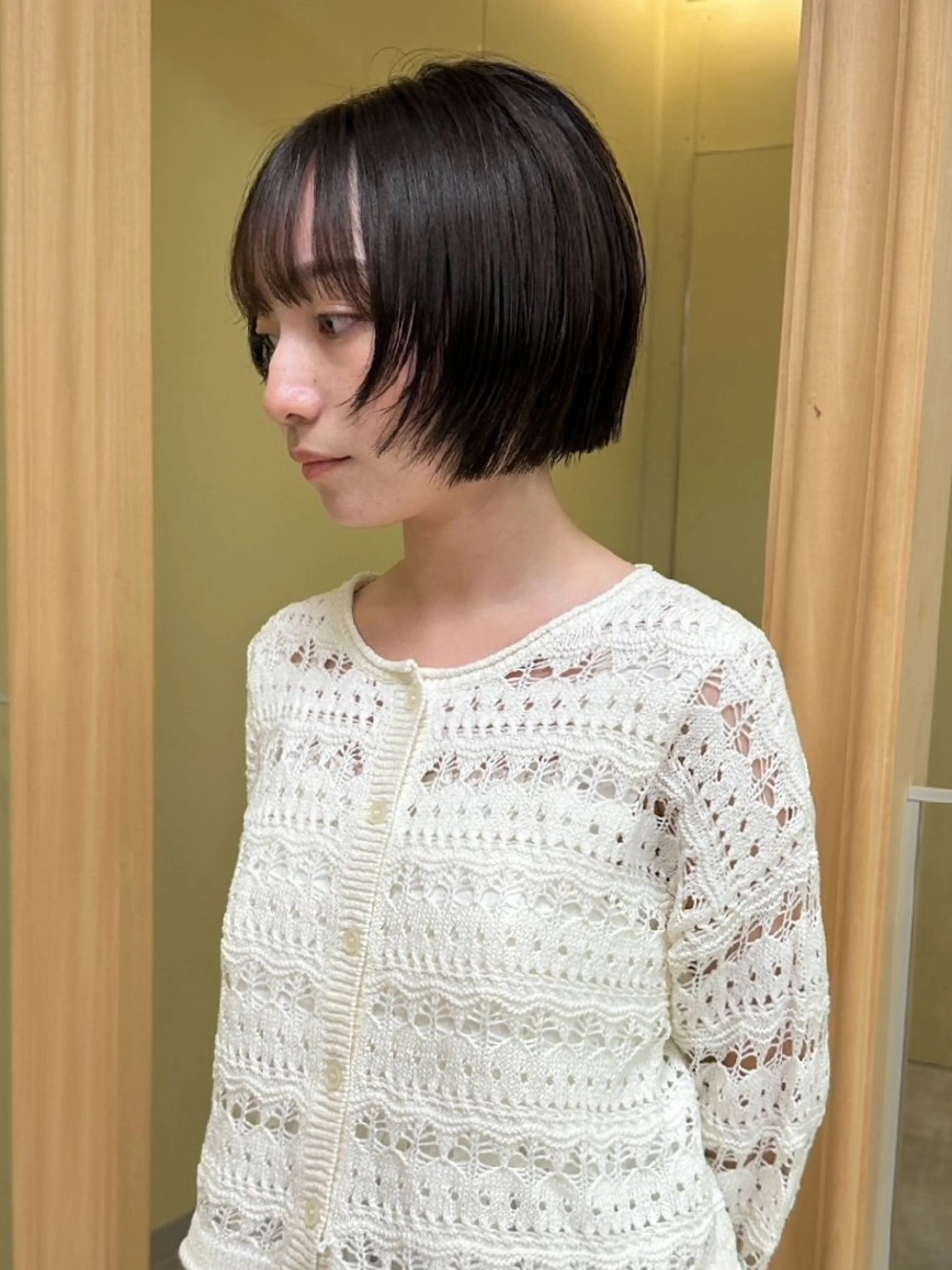 ショート ボブ カット トリートメント ボブ人気No,1✨ TAME副店長のヘアスタイル