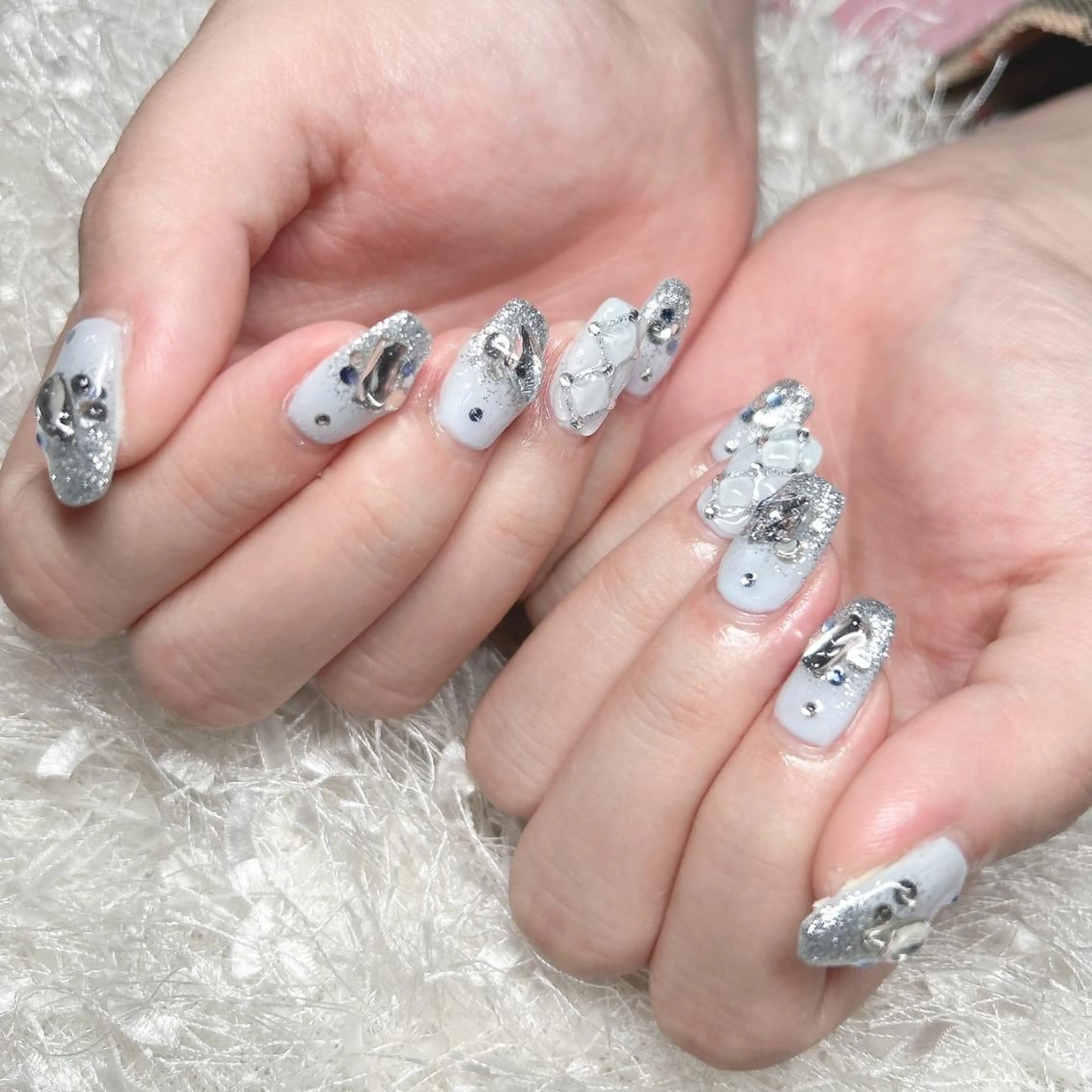 ネイル 長さ出し フットネイル フレンチネイル ジェルネイル グラデーション ハンドネイル Nail&eye Belire 新宿のネイルデザイン