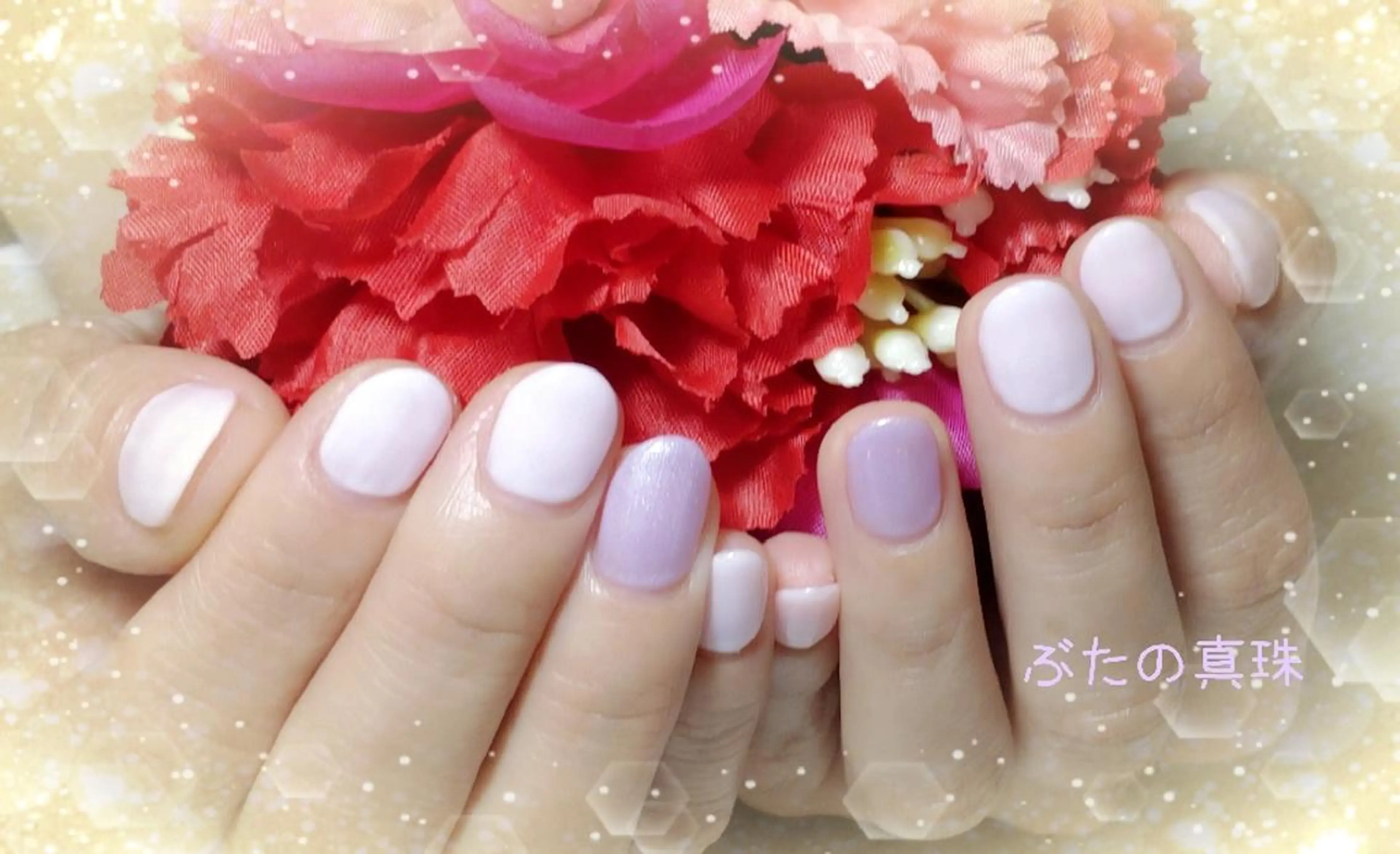 ネイル ワンカラーネイル ハンドネイル 林 珠里のネイルデザイン