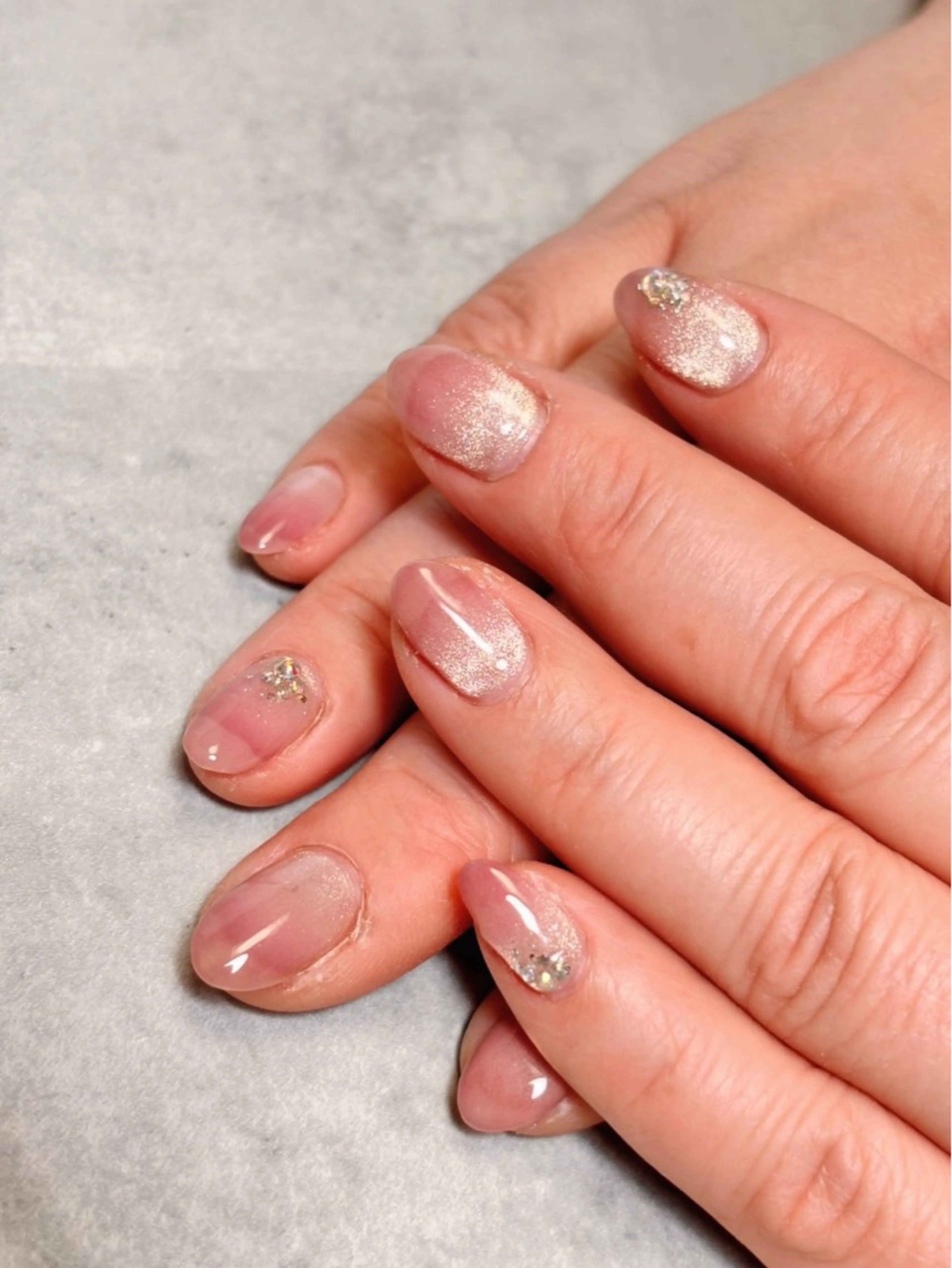 ネイル グラデーション マグネットネイル 春ネイル ハンドネイル フットネイル ishida miokaのネイルデザイン