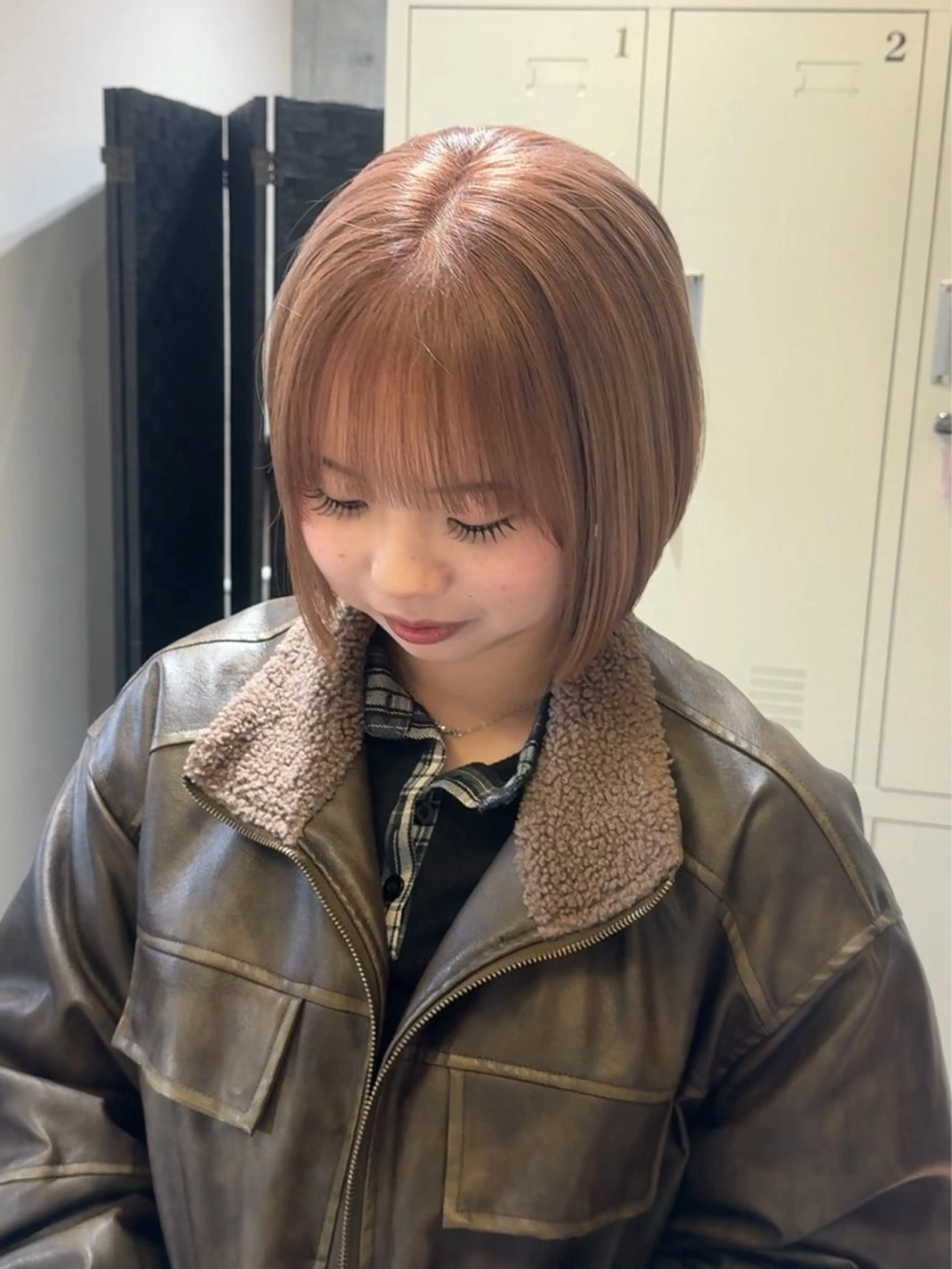 ショート カラー ベージュカラー ブリーチ ハイトーンカラー ピンクカラー ヘアカラー トリートメント Rem所属・透明感×レイヤー 【梅田】KANONのヘアスタイル