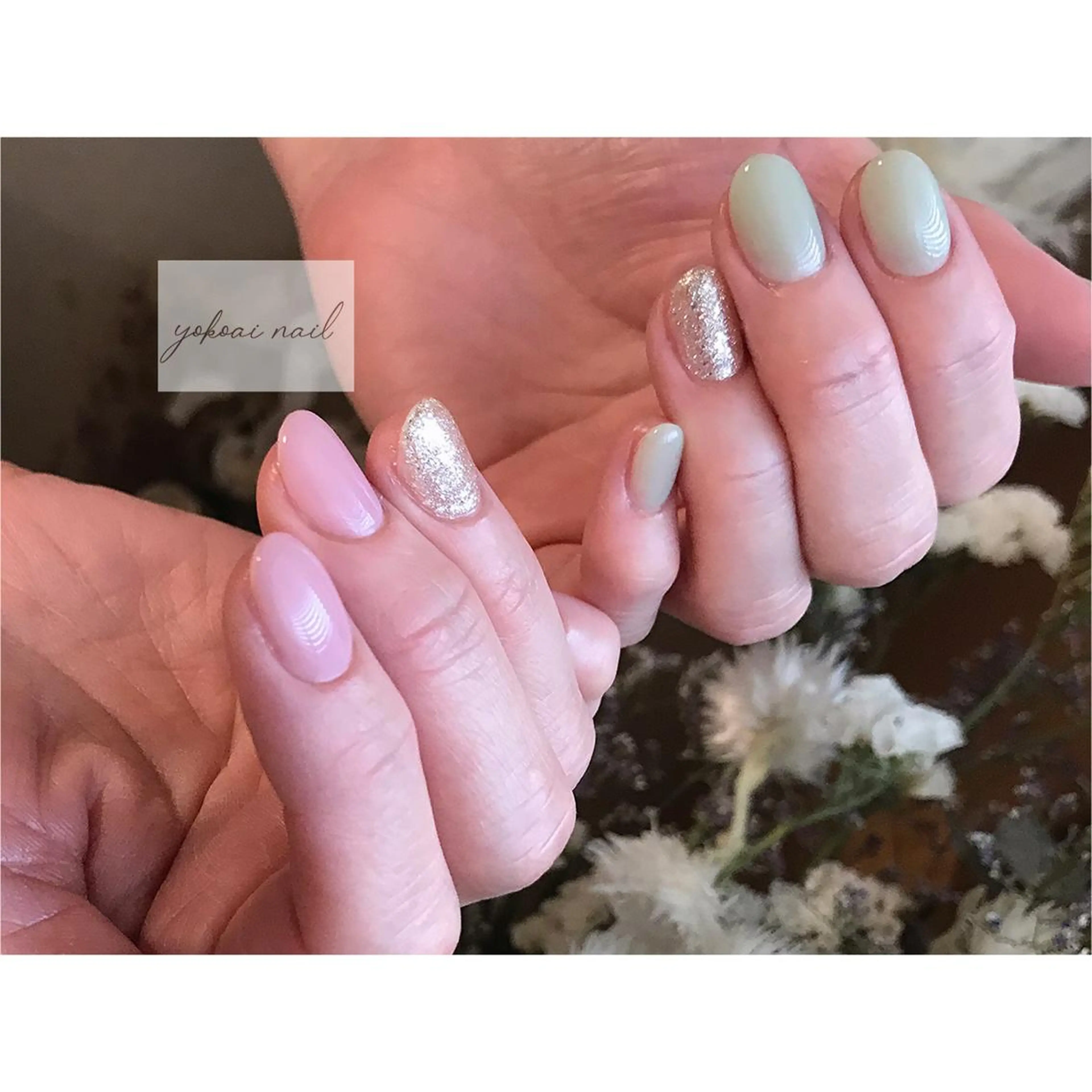 ネイル ワンカラーネイル 春ネイル ハンドネイル yokoai nailのネイルデザイン