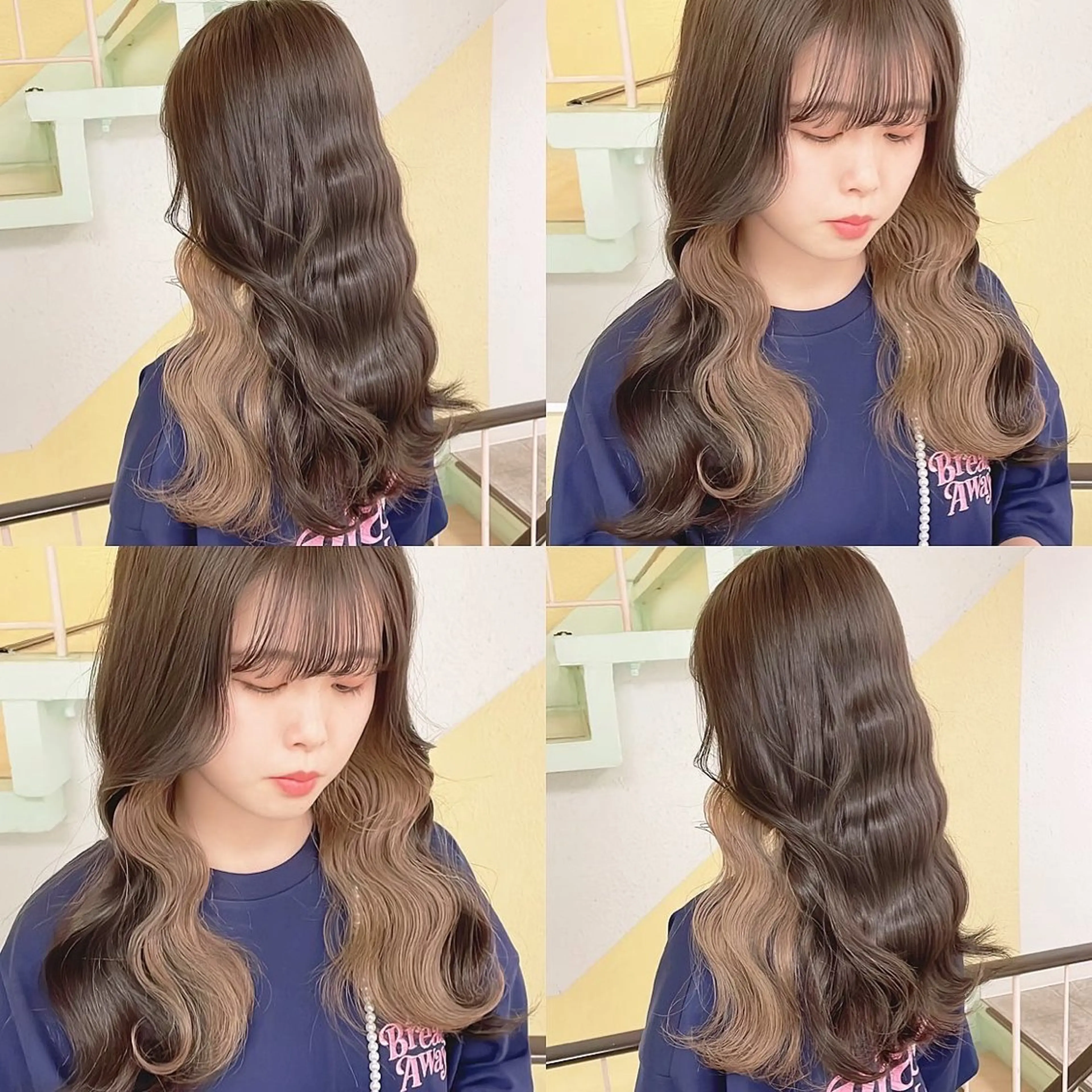 カラー ヘアカラー トリートメント 渋谷:インナーカラー ／🍒エリカ🍒のヘアスタイル