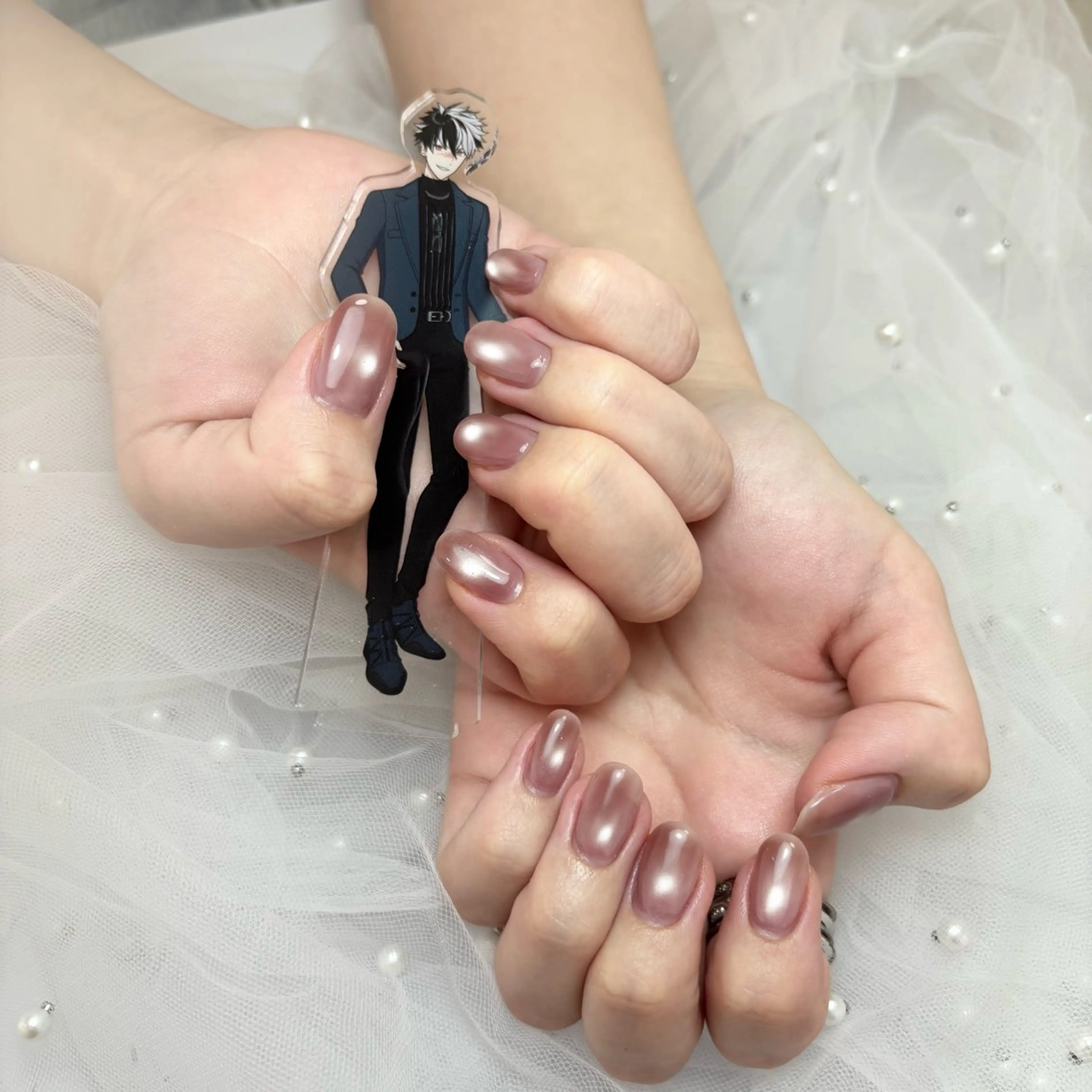 ネイル マグネットネイル マグネットワンカラー ワンカラーネイル nailsalon kohakuのネイルデザイン