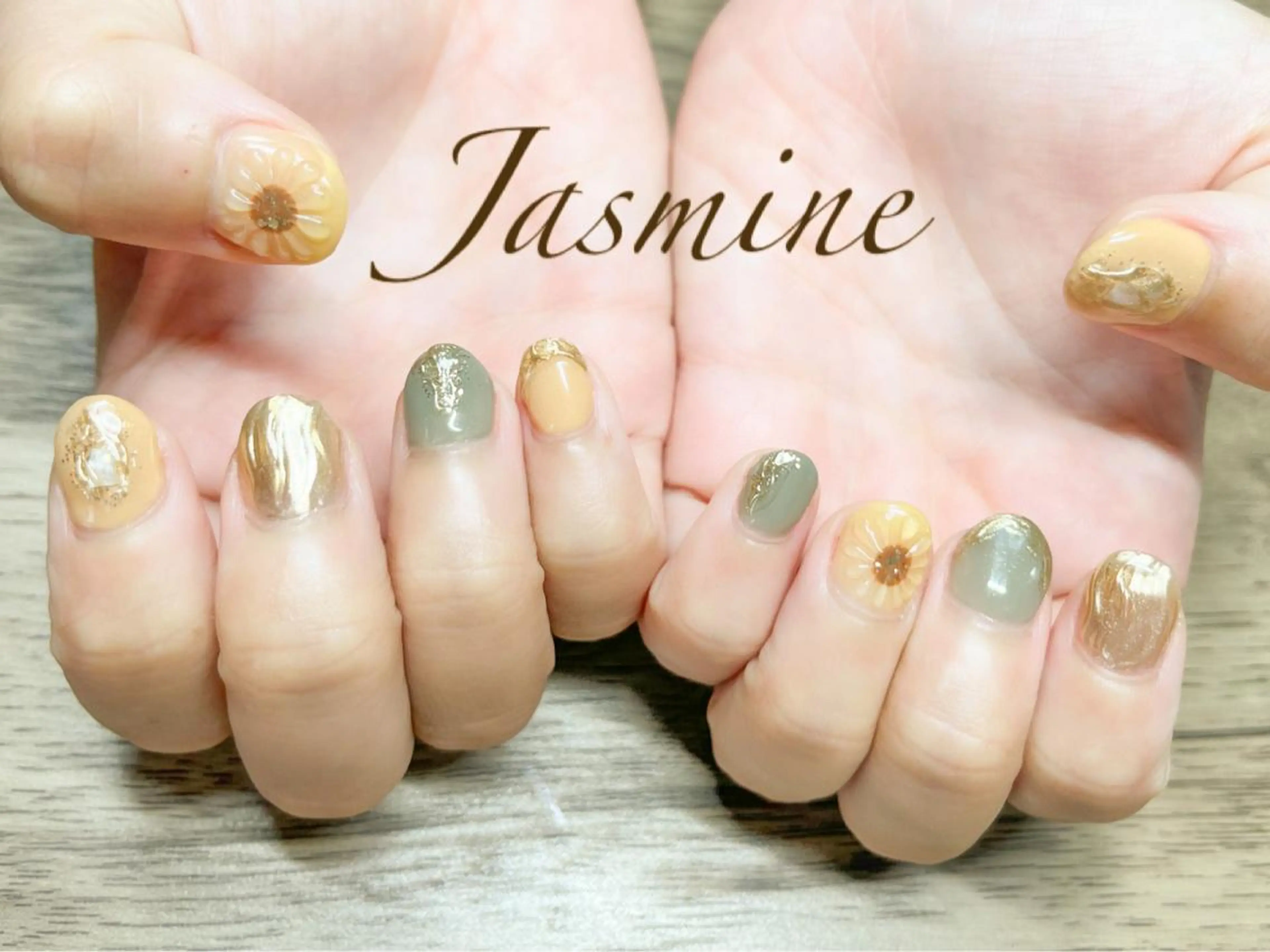 ネイル 夏ネイル ハンドネイル Jasmine 林のネイルデザイン