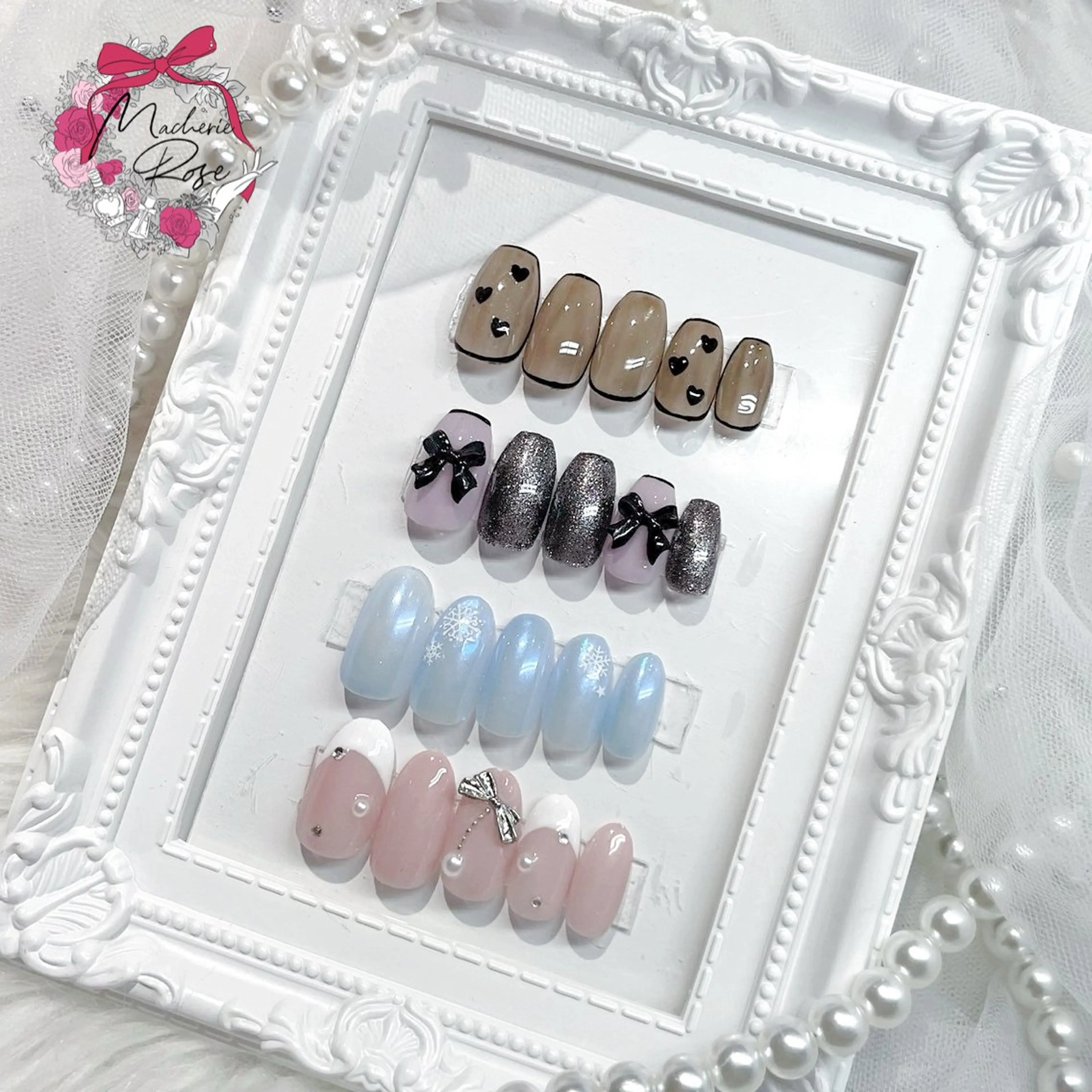 ネイル Macherie Rose Jrのネイルデザイン