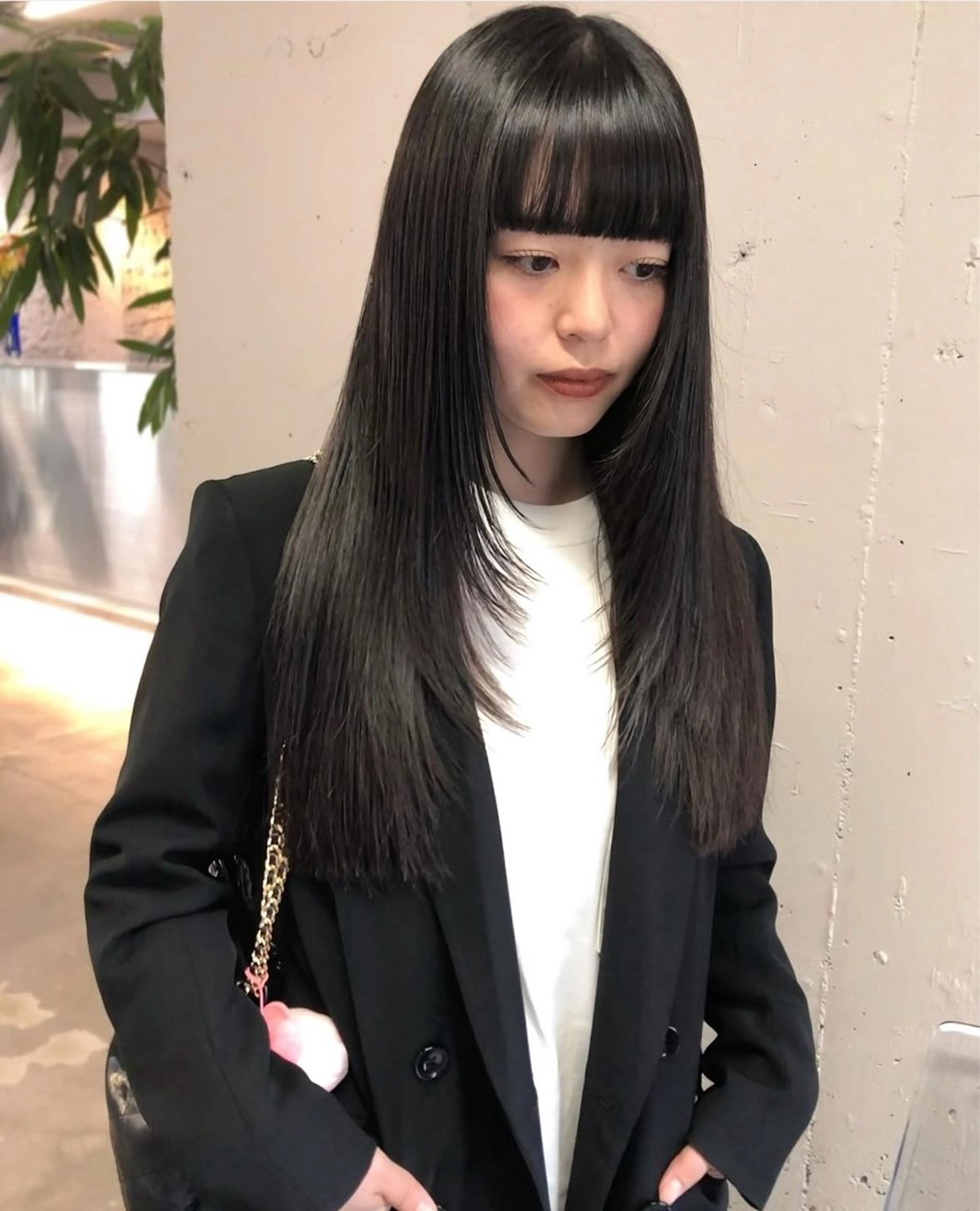 ロング ボブ ロング 似合わせカット ボブ× フェイスレイヤー🩰のヘアスタイル