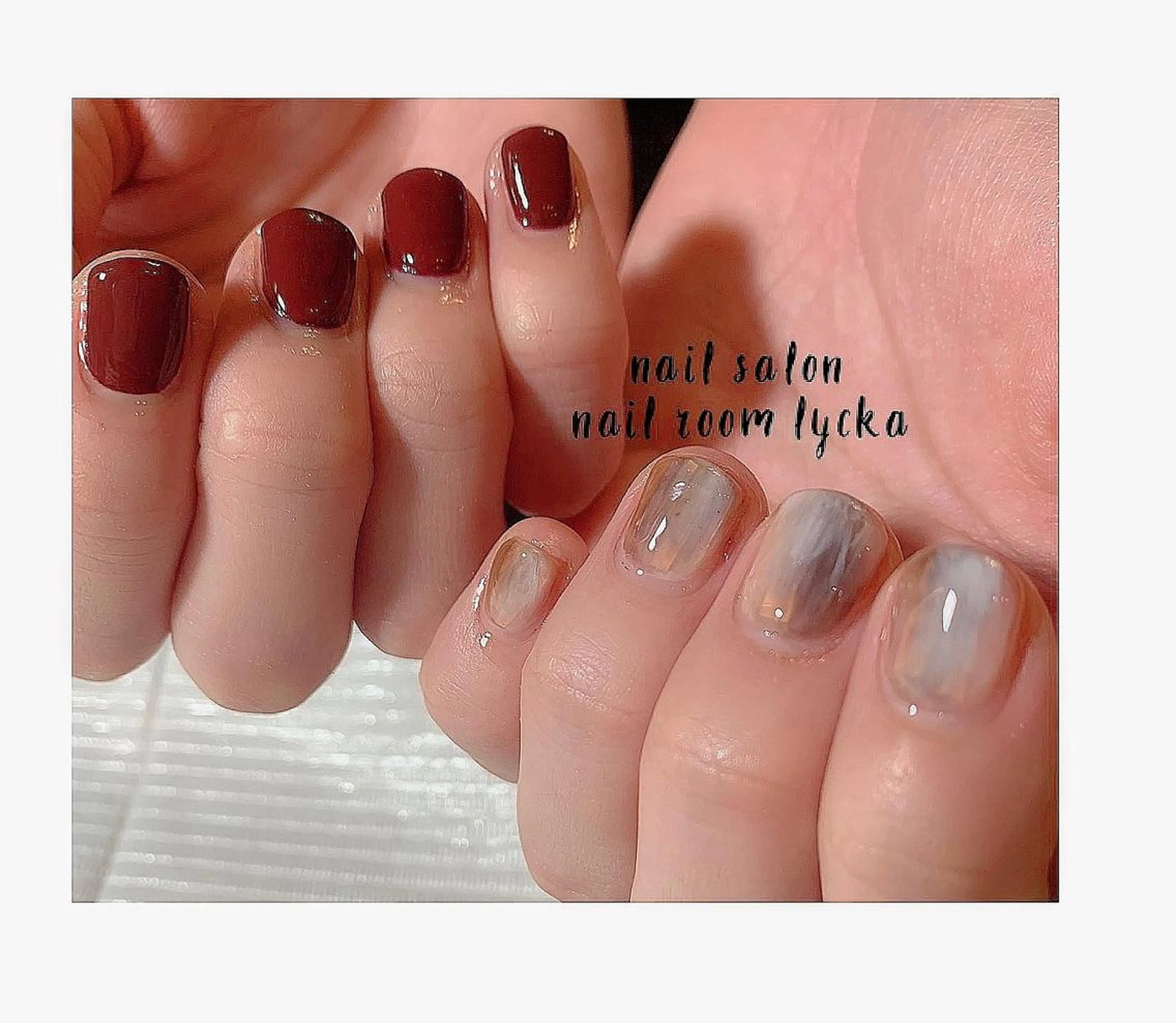 ネイル ジェルネイル パラジェル 冬ネイル ﾈｲﾙﾙｰﾑﾘｯｶ 𝐦𝐚𝐲𝐮のネイルデザイン