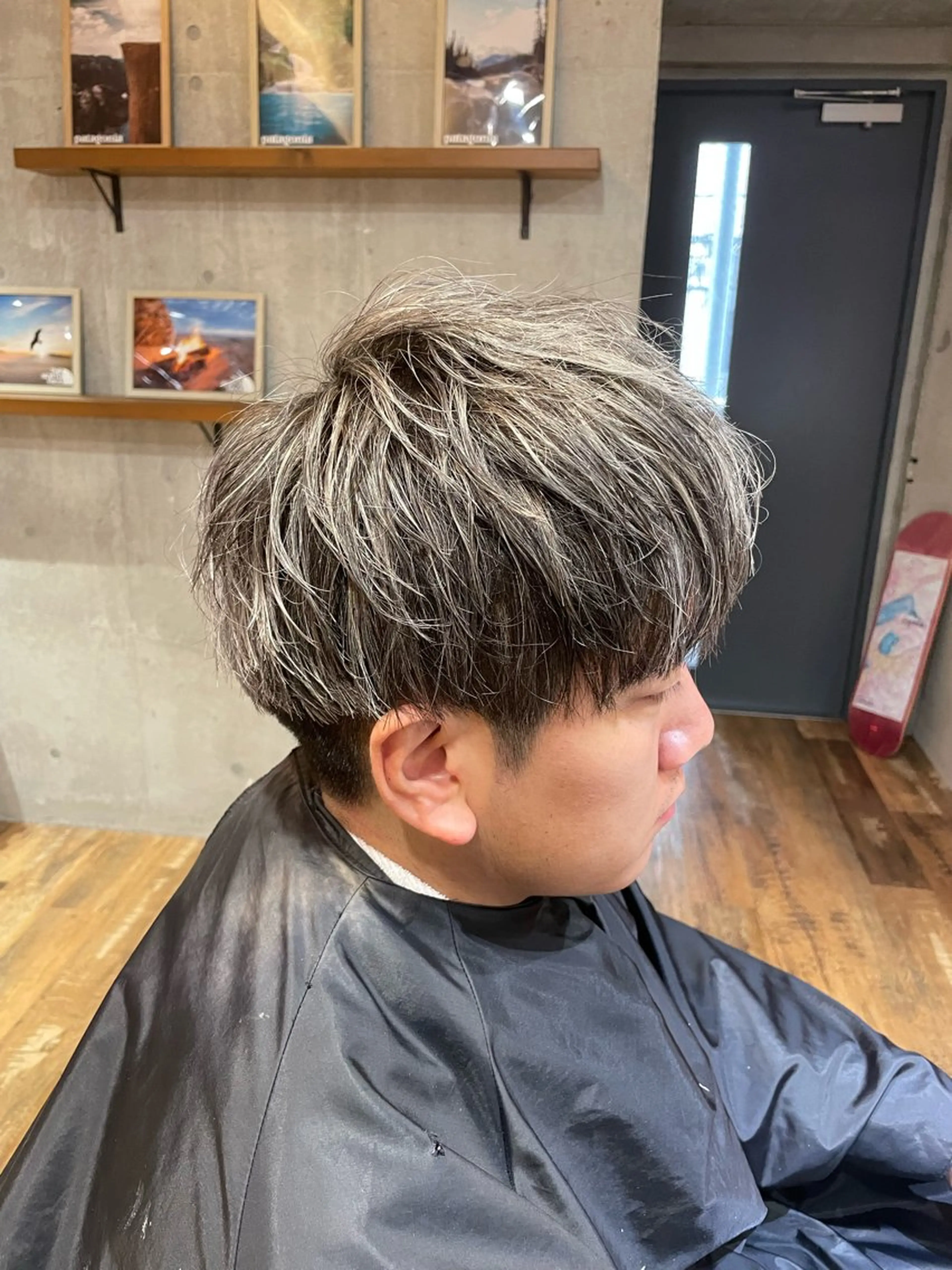 ショート カラー パーマ メンズ カット ヘアカラー トリートメント 🔥メンズ特化パーマ 🦖増田弘明🦖のヘアスタイル