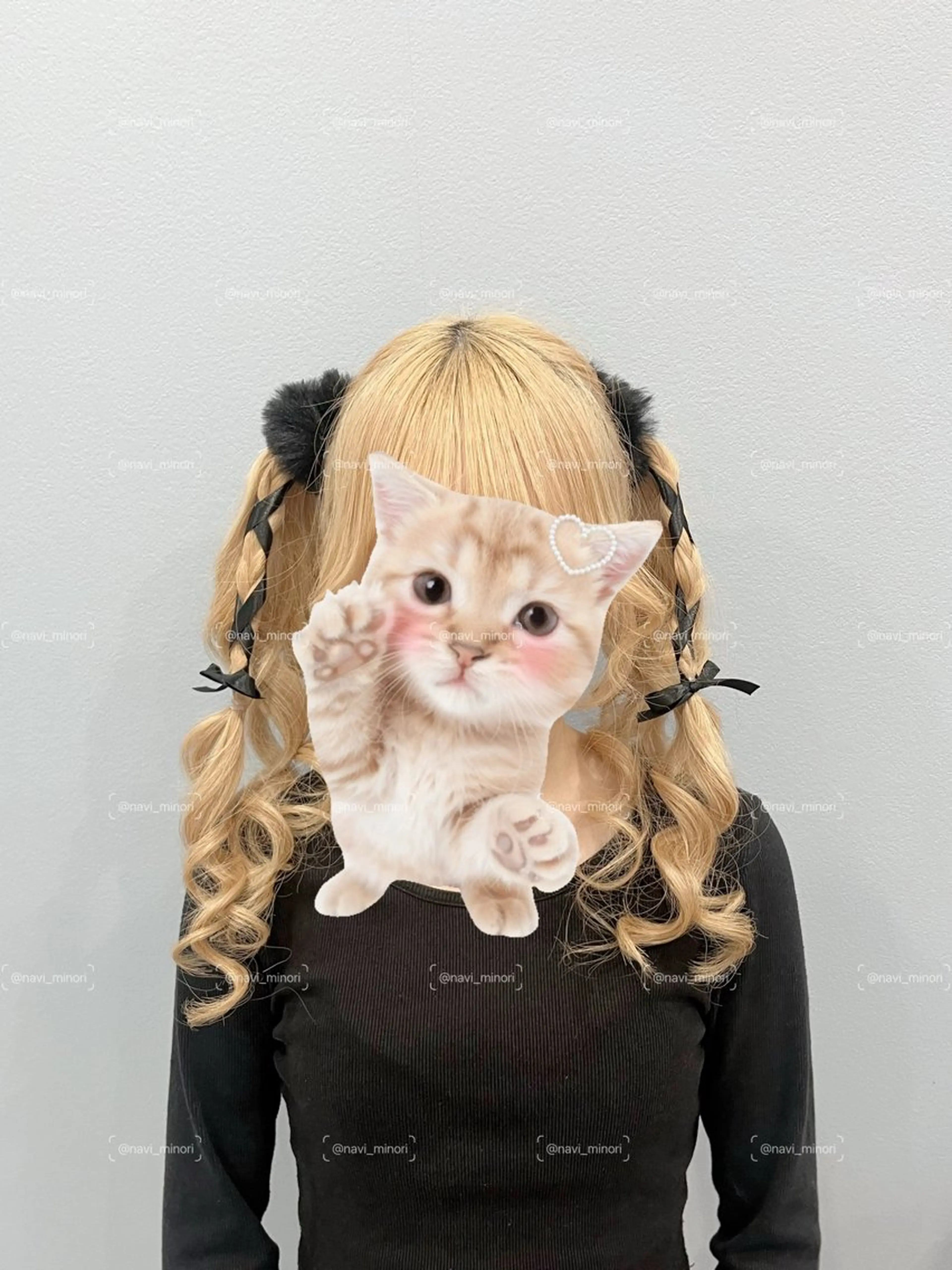 セミロング ツインテール Hairset minoriのヘアスタイル