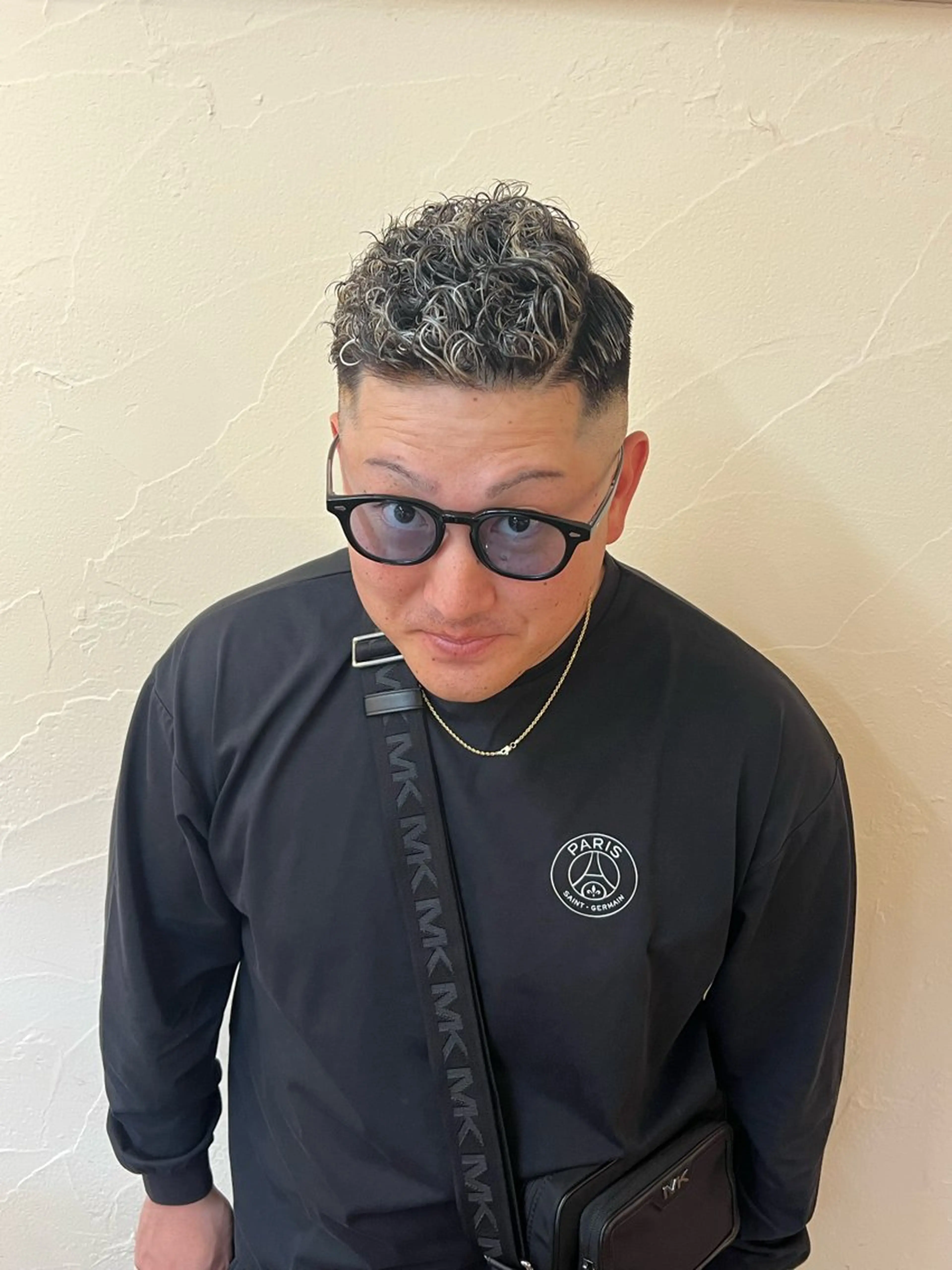 カラー パーマ メンズ メンズメッシュ メンズパーマ メッシュ カット ヘアカラー パーマ 一宮/稲沢/あま市 /小林好裕のヘアスタイル