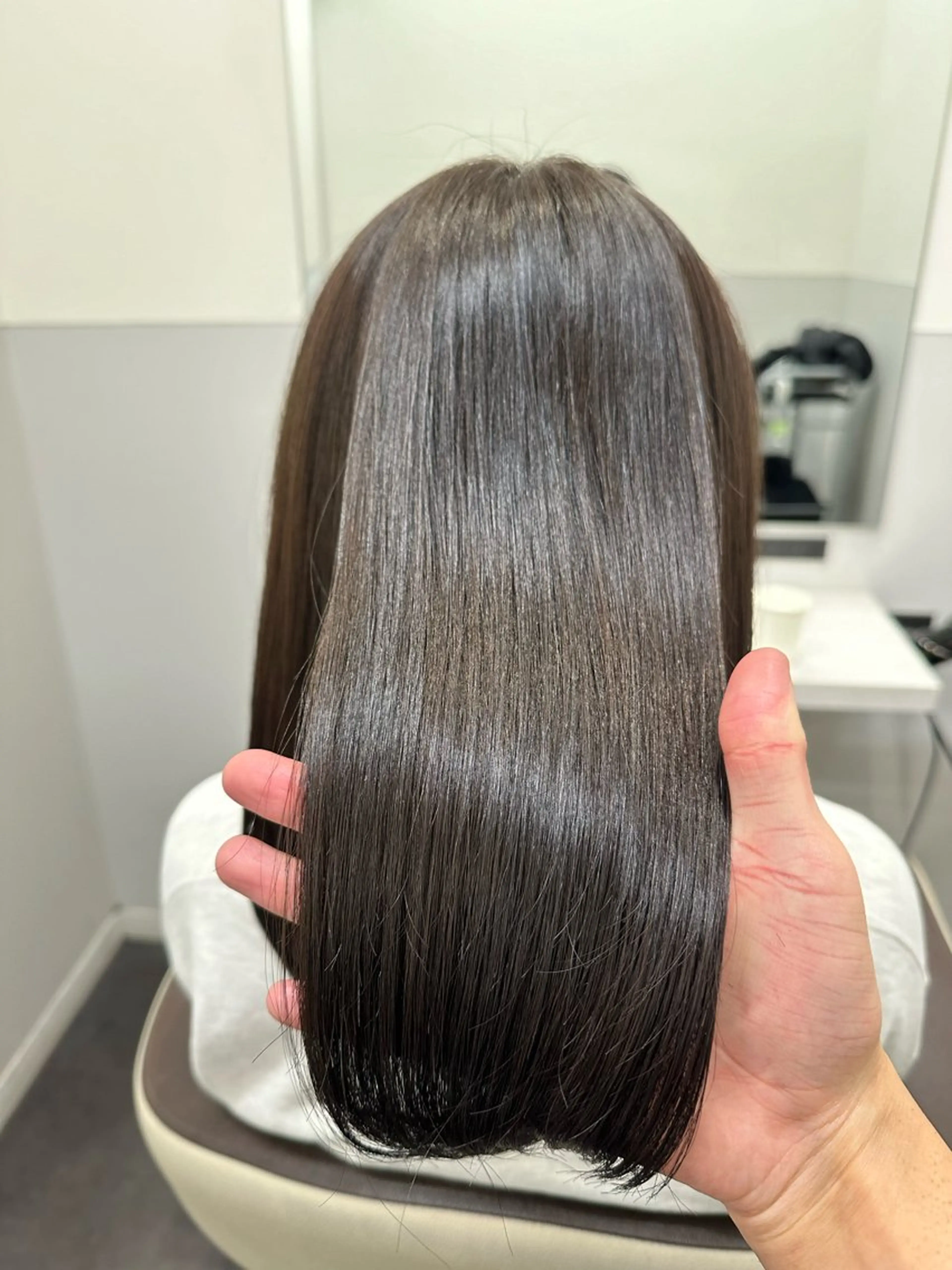 セミロング カラー ブラウンカラー 透明感カラー グレージュ カット ヘアカラー 【美髪矯正 /髪質改善】RINのヘアスタイル