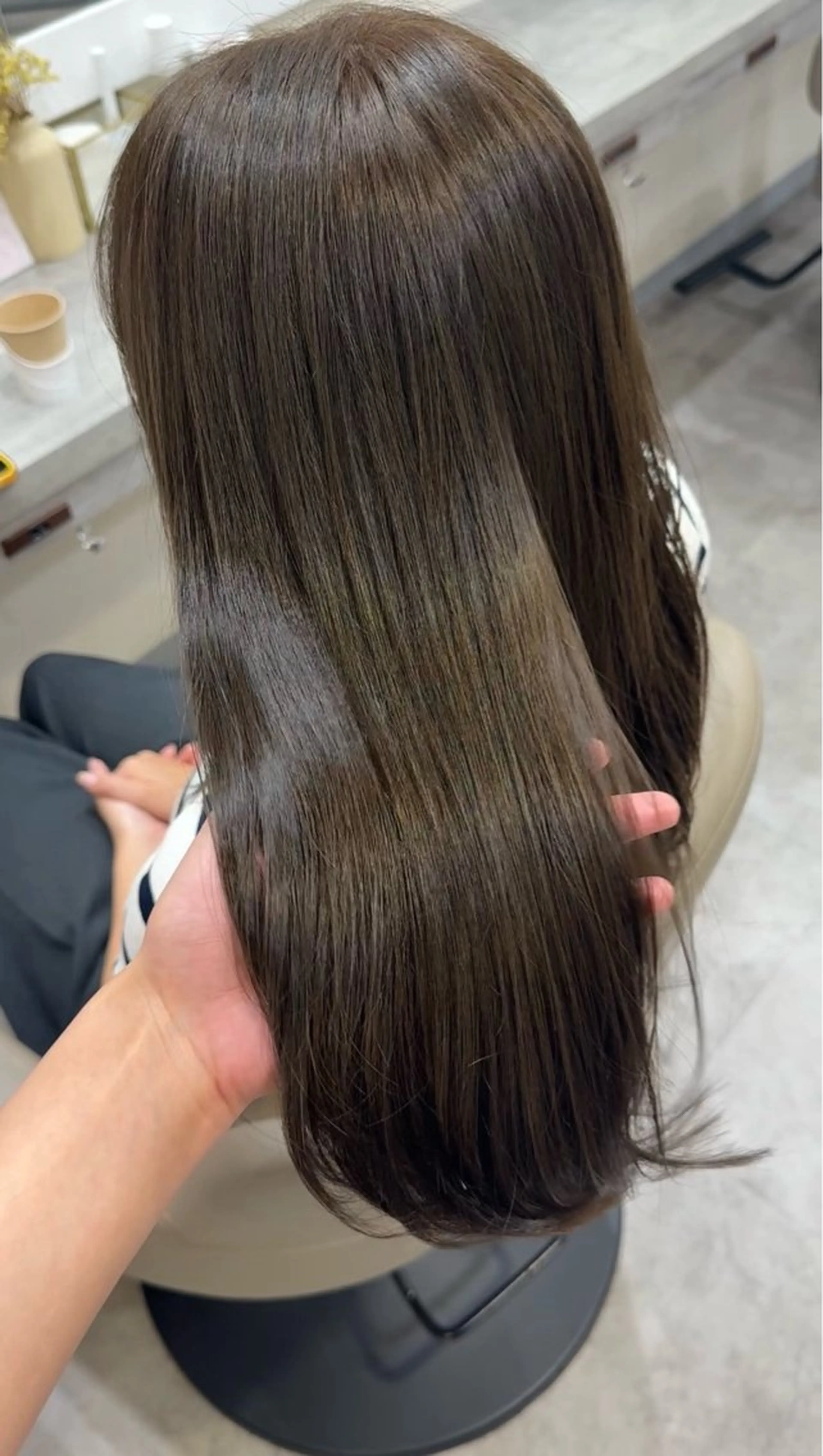 透明感ワンカラー🤍✨️(白髪染に変更可🙆🏻‍♀️ ̖́-‬)の写真