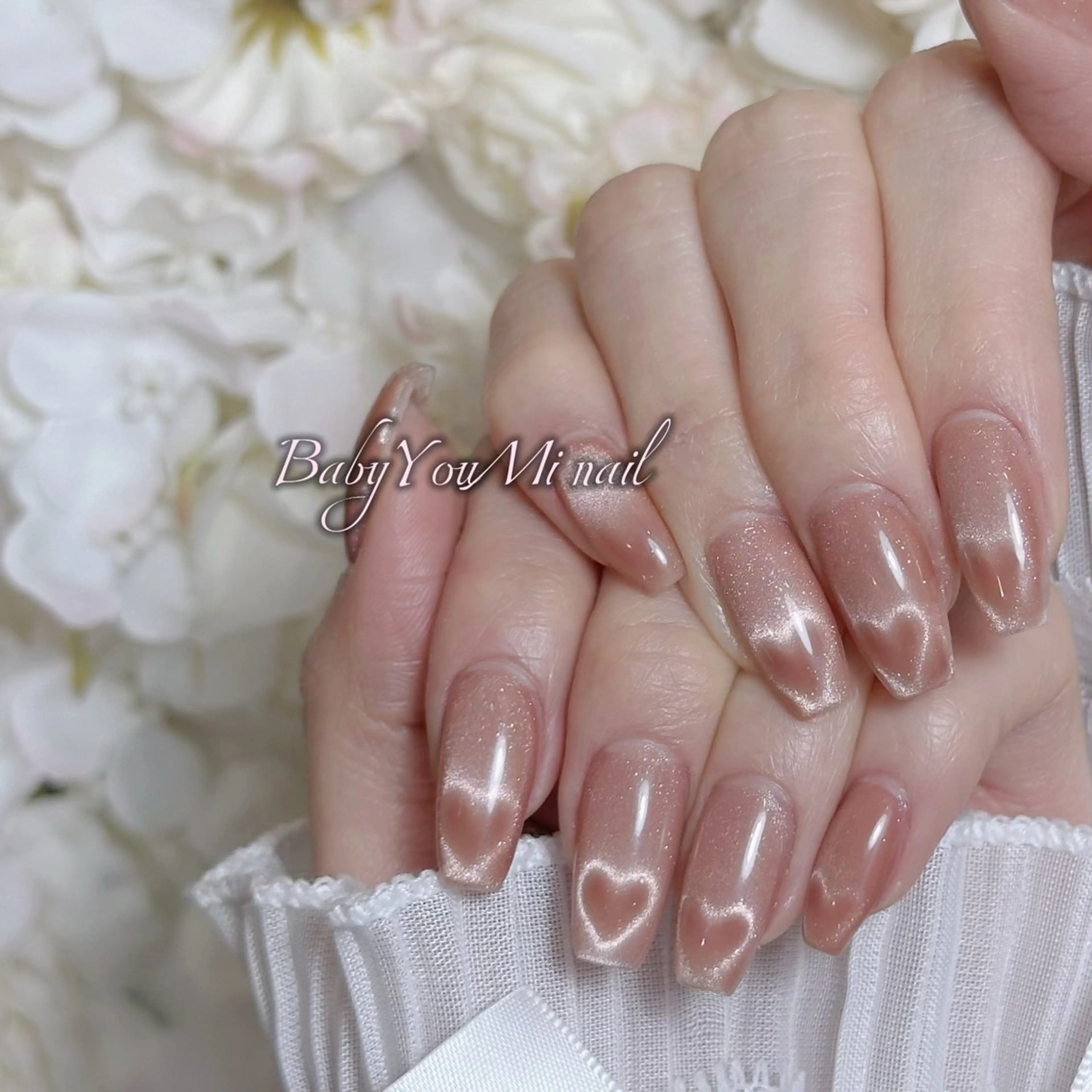 ネイル オーロラネイル 成人式 フットネイル フレンチネイル ジェルネイル ハンドネイル BabyYouMi nailのネイルデザイン