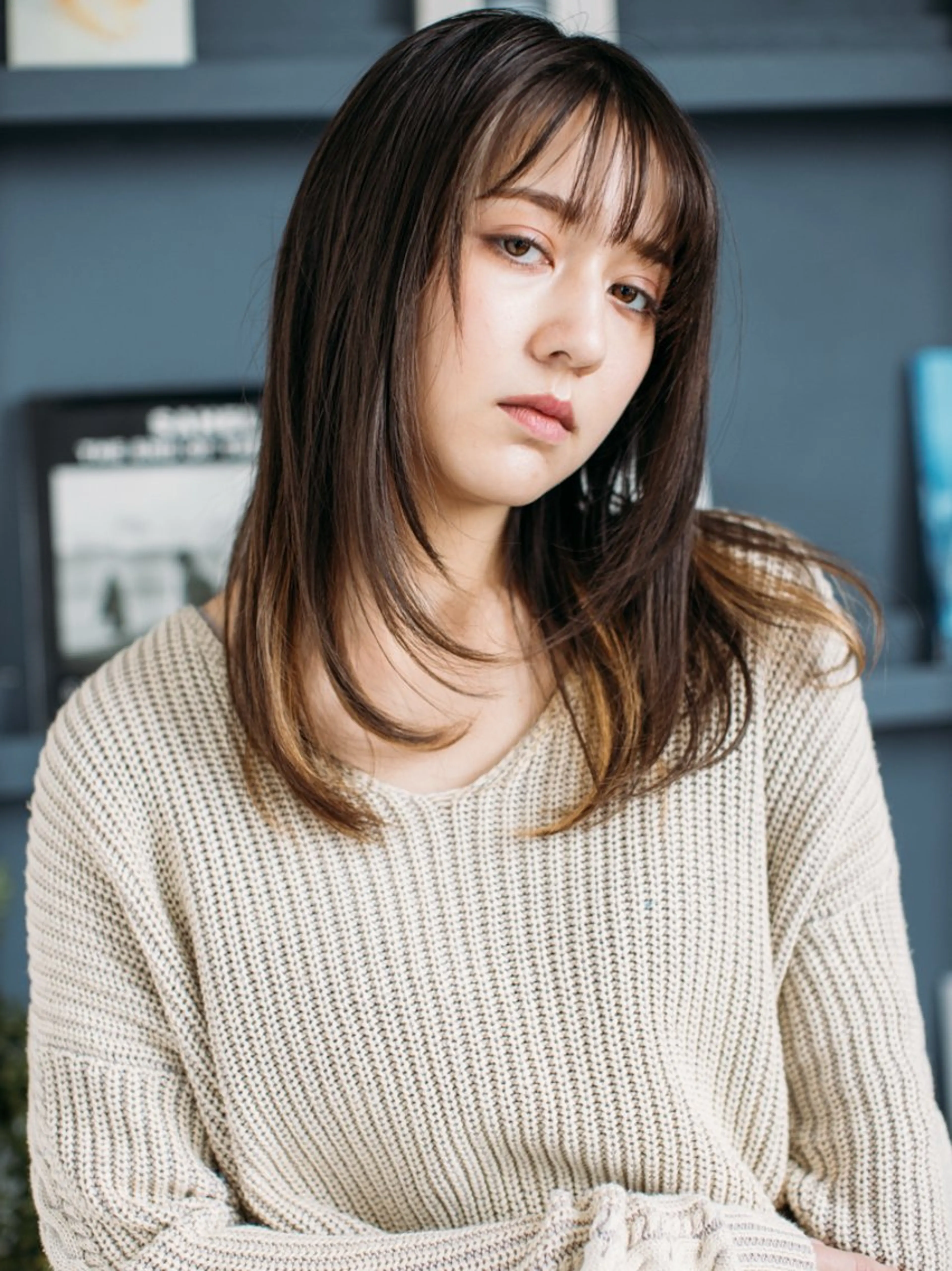 セミロング レイヤーカット 生えぐせ矯正/ 髪質改善/Yutoのヘアスタイル