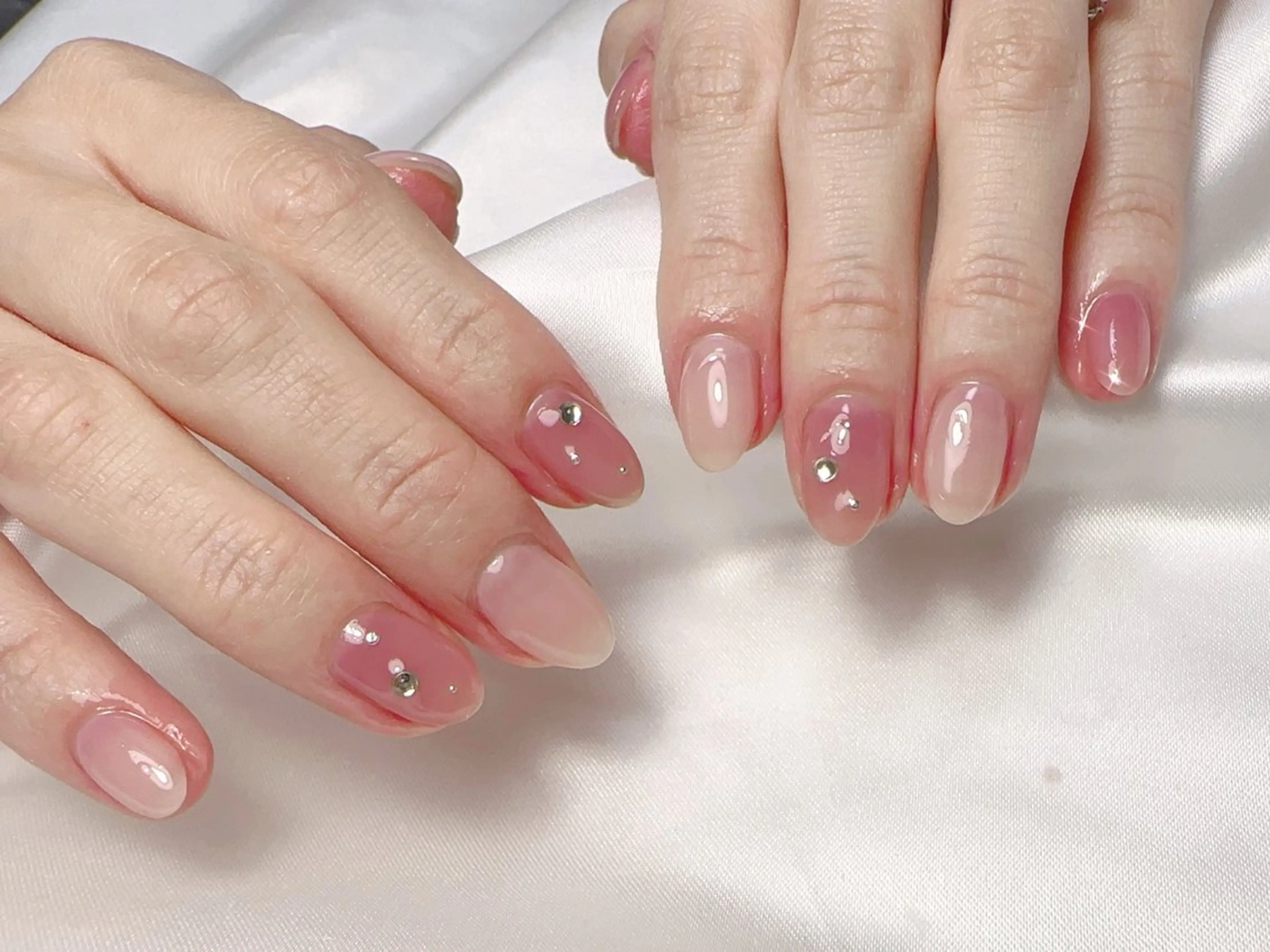 ネイル ハンドネイル Cherie PINKのネイルデザイン