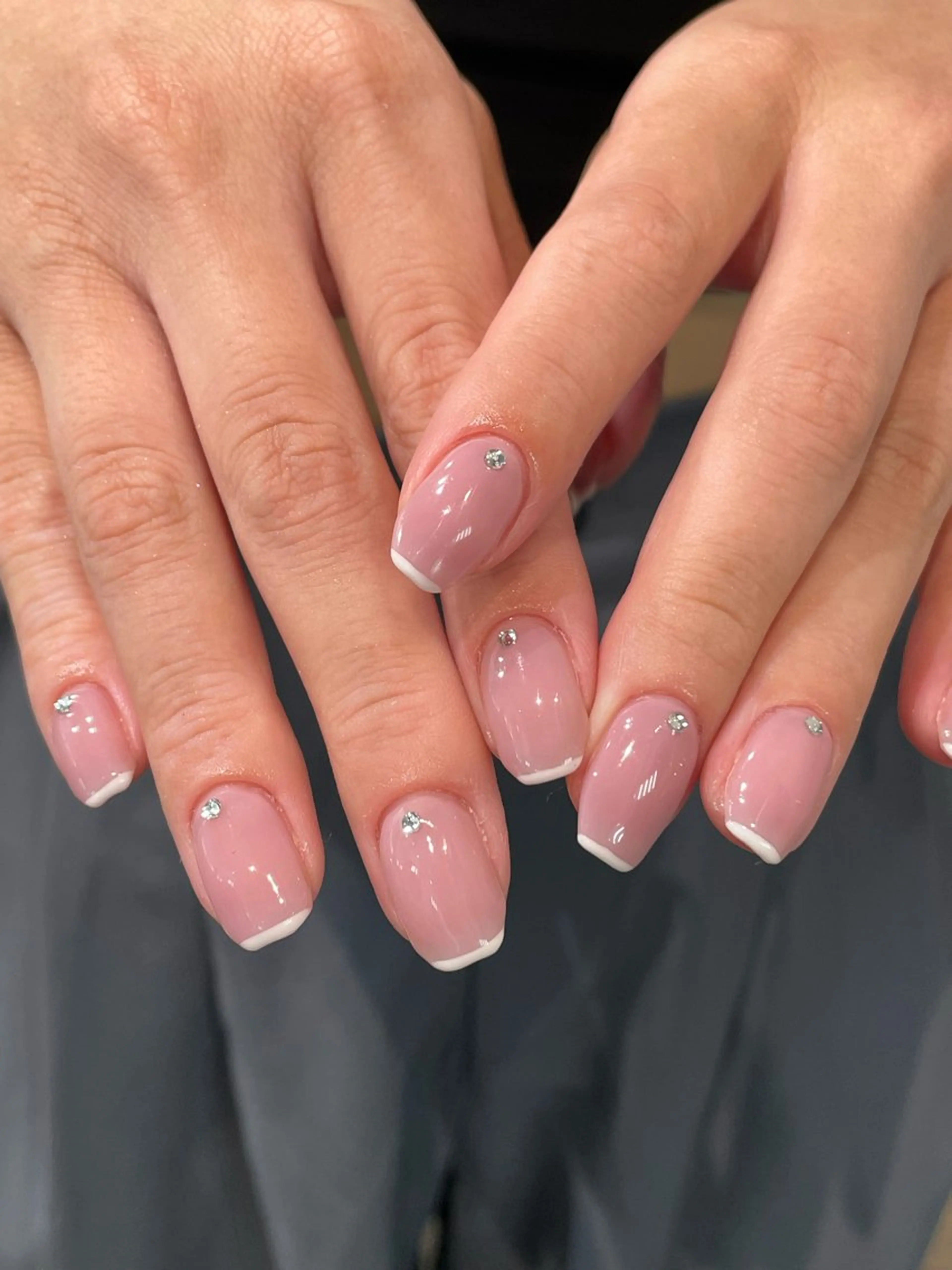 ネイル ピンク パープル ハンドネイル ナチュラル透明感🌱 小山美樹子のヘアスタイル