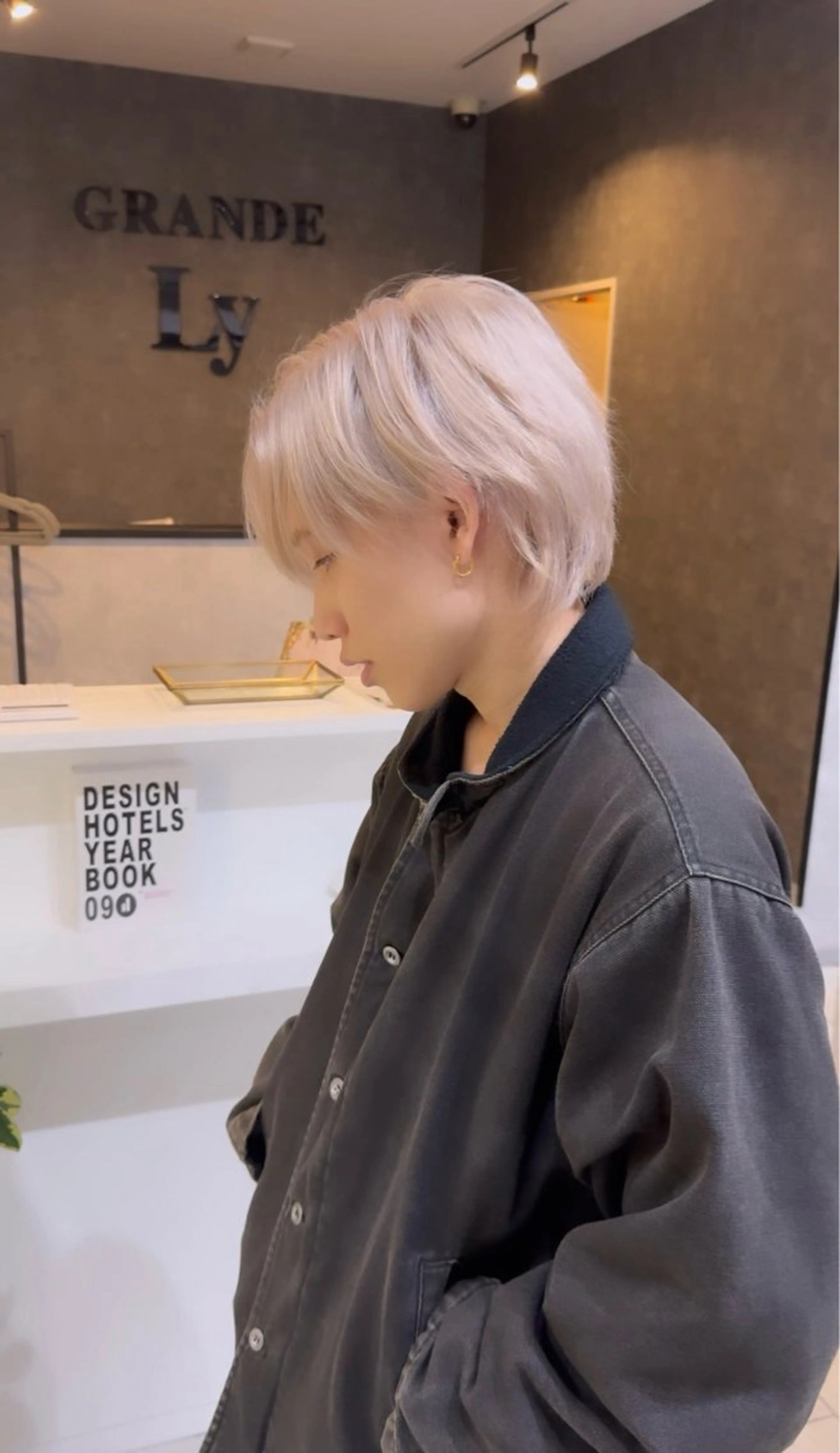 カラー メンズ ベージュカラー ホワイトベージュ 透明感カラー/高畑 /名古屋/山口航輝のヘアスタイル