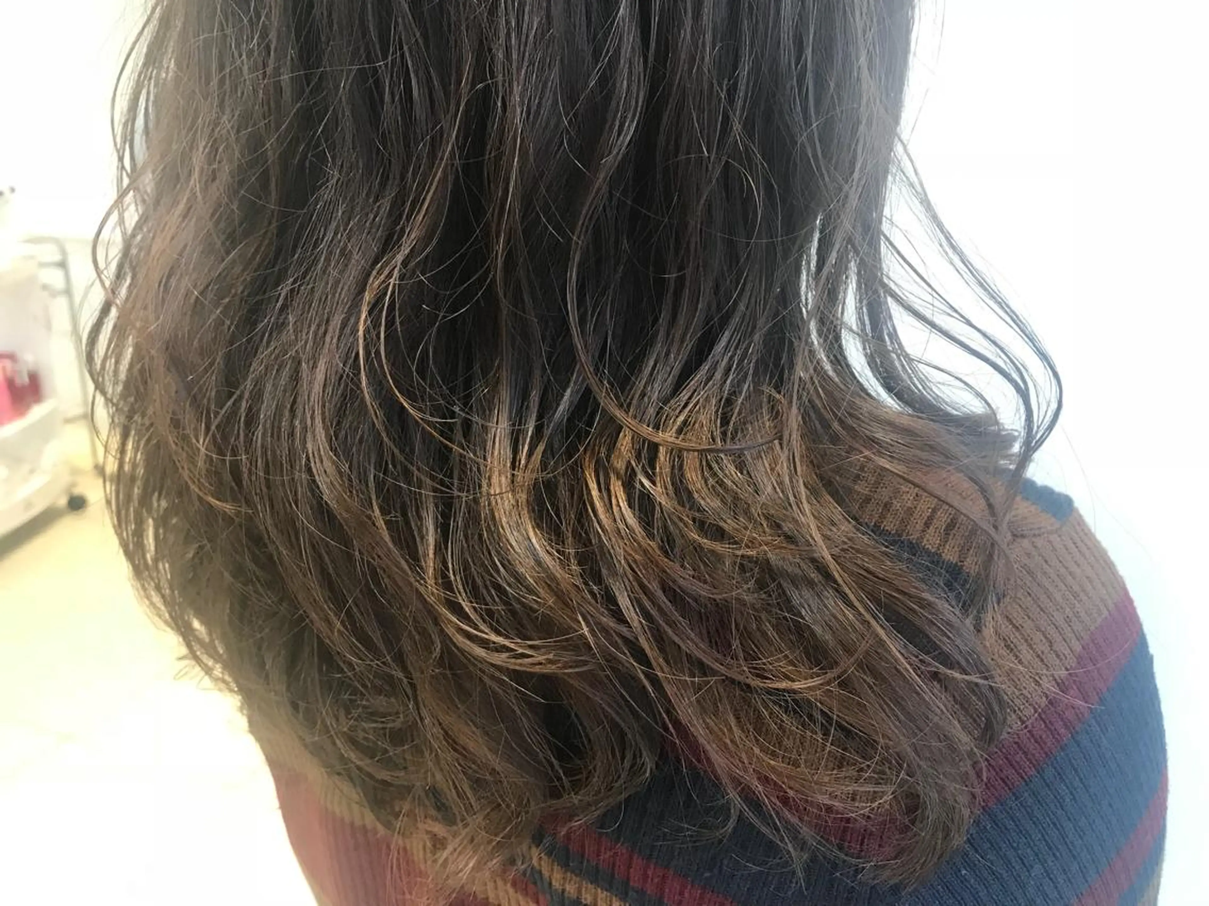 セミロング パーマ トリートメント スズキ シオリのヘアスタイル