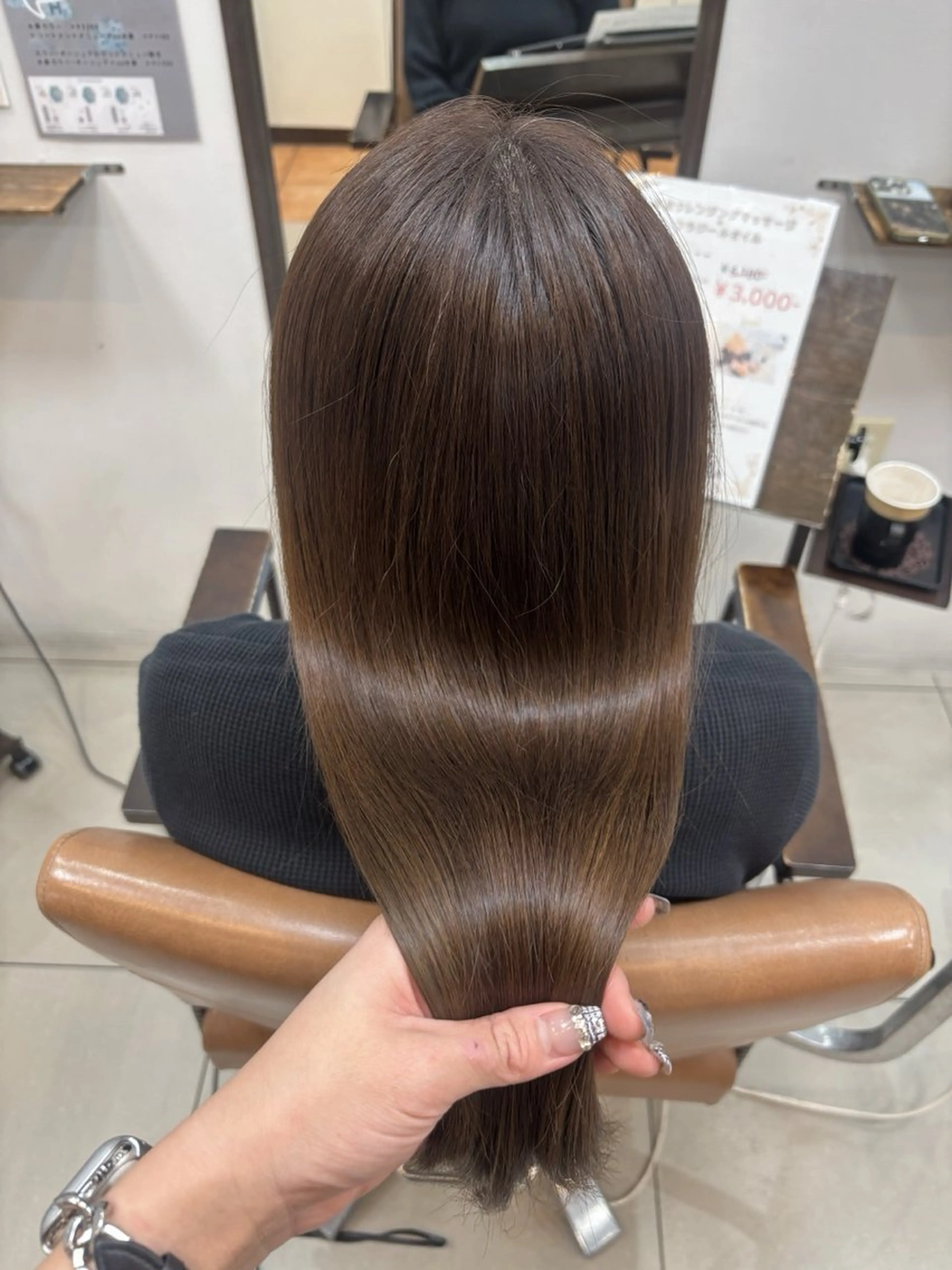 セミロング カラー ブラウンカラー ヘアカラー トリートメント 頭皮×髪質改善 透明感カラー💎中村のヘアスタイル