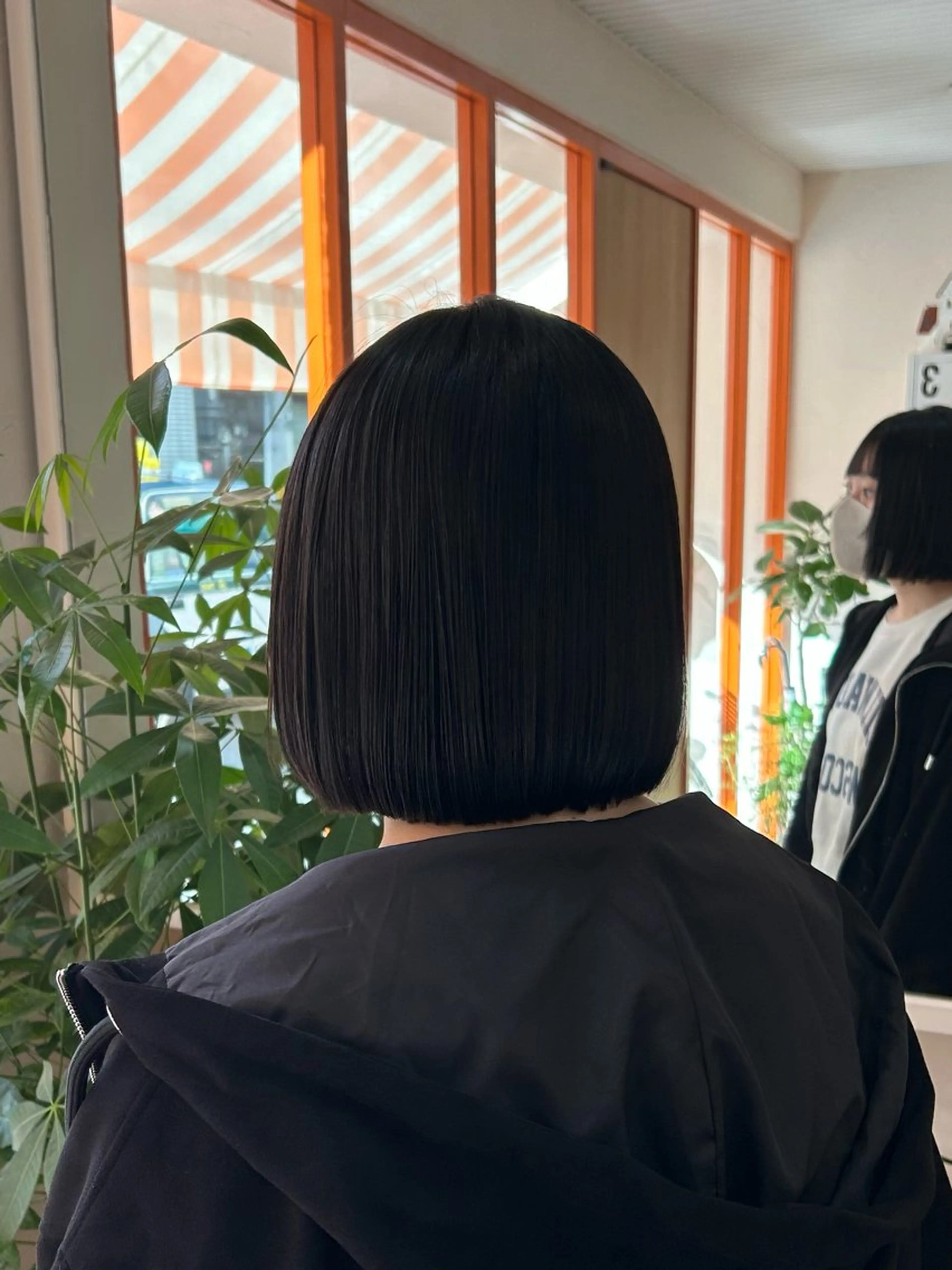 ショート パーマ ボブ 縮毛矯正 池田 咲希のヘアスタイル