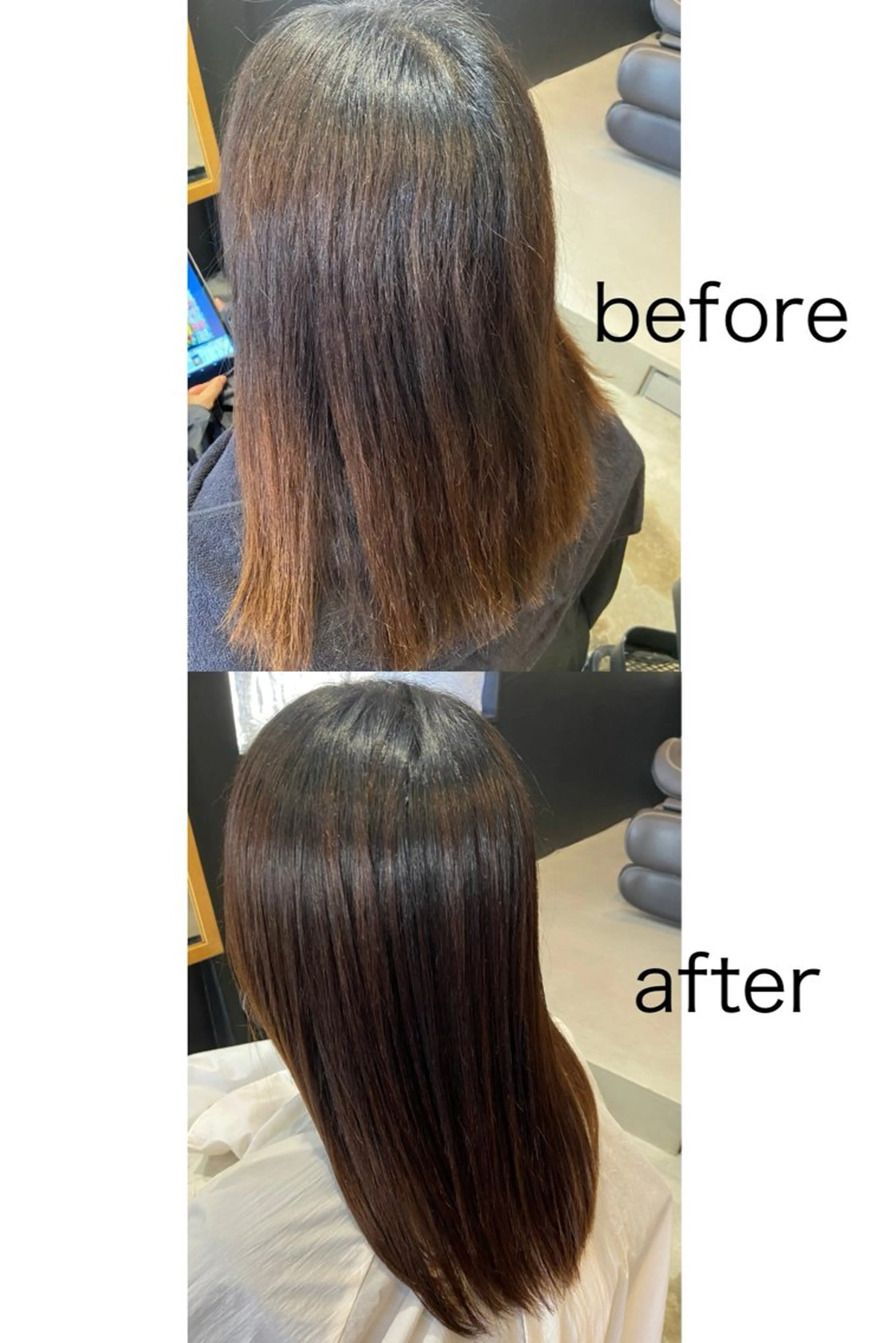 セミロング くせ毛 縮毛矯正 縮毛矯正 hair salon TOKUNAGA所属・💫縮毛矯正/ カット💫徳永あい子のヘアスタイル